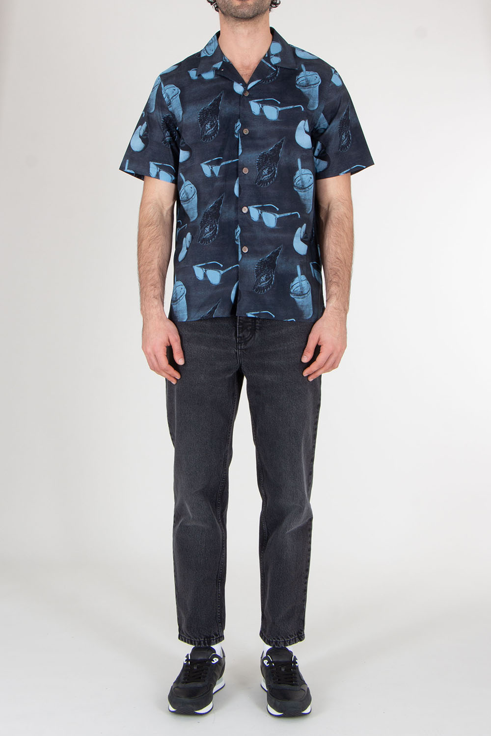 PAUL SMITH Relaxed Fit Organic Cotton Short Sleeve Shirt  