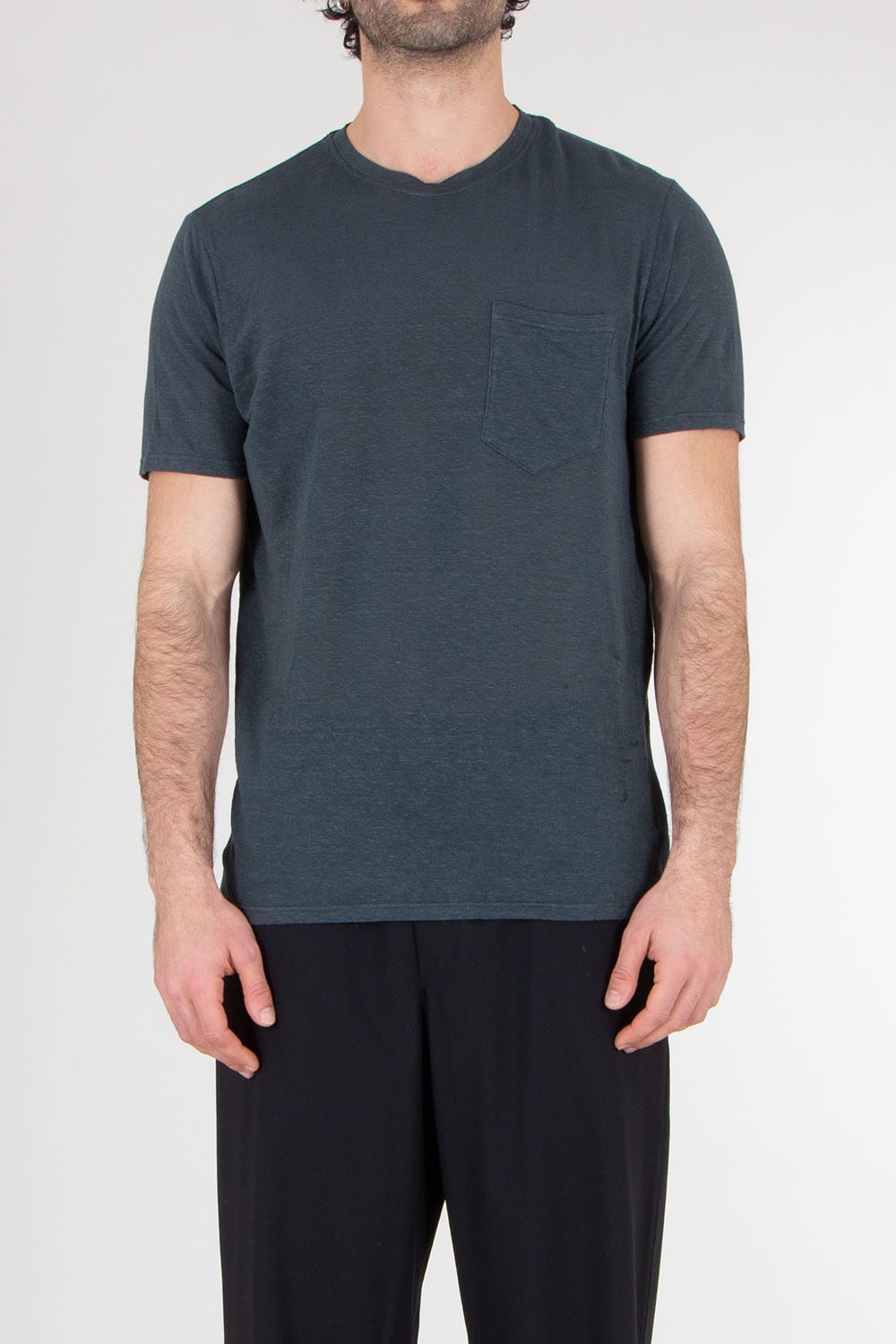 BOWERY NYC Regular Fit Linen Jersey T-Shirt Essential