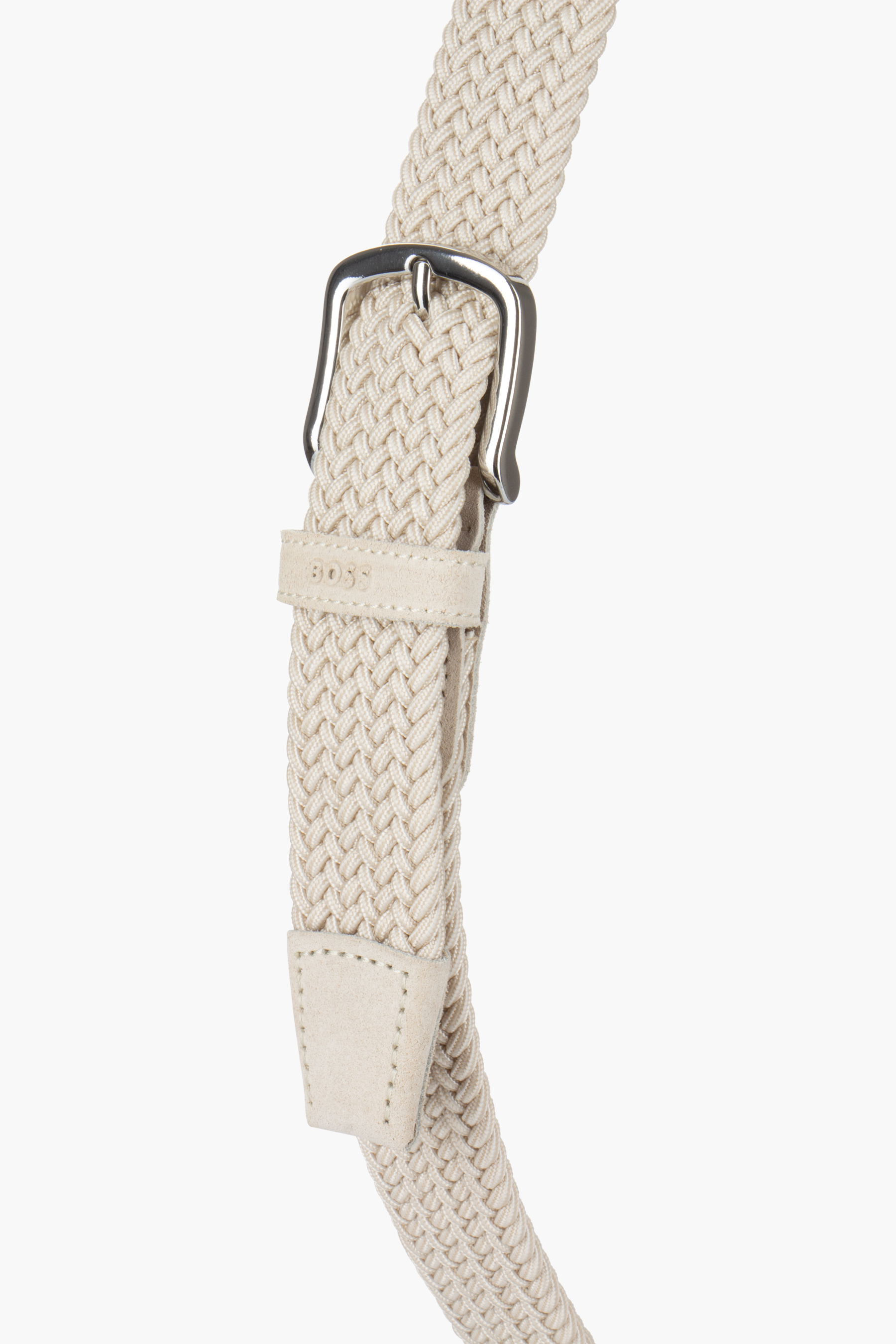 BOSS Suede Trim Woven Belt Sash