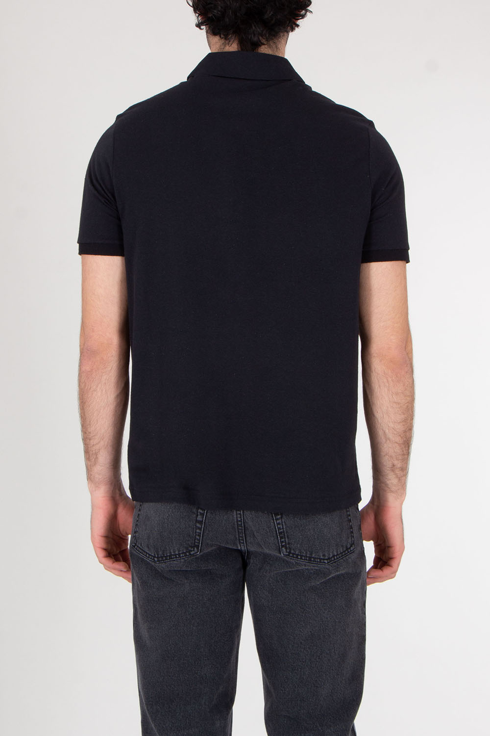 PAUL SMITH Regular Fit Cotton Linen Polo Shirt 