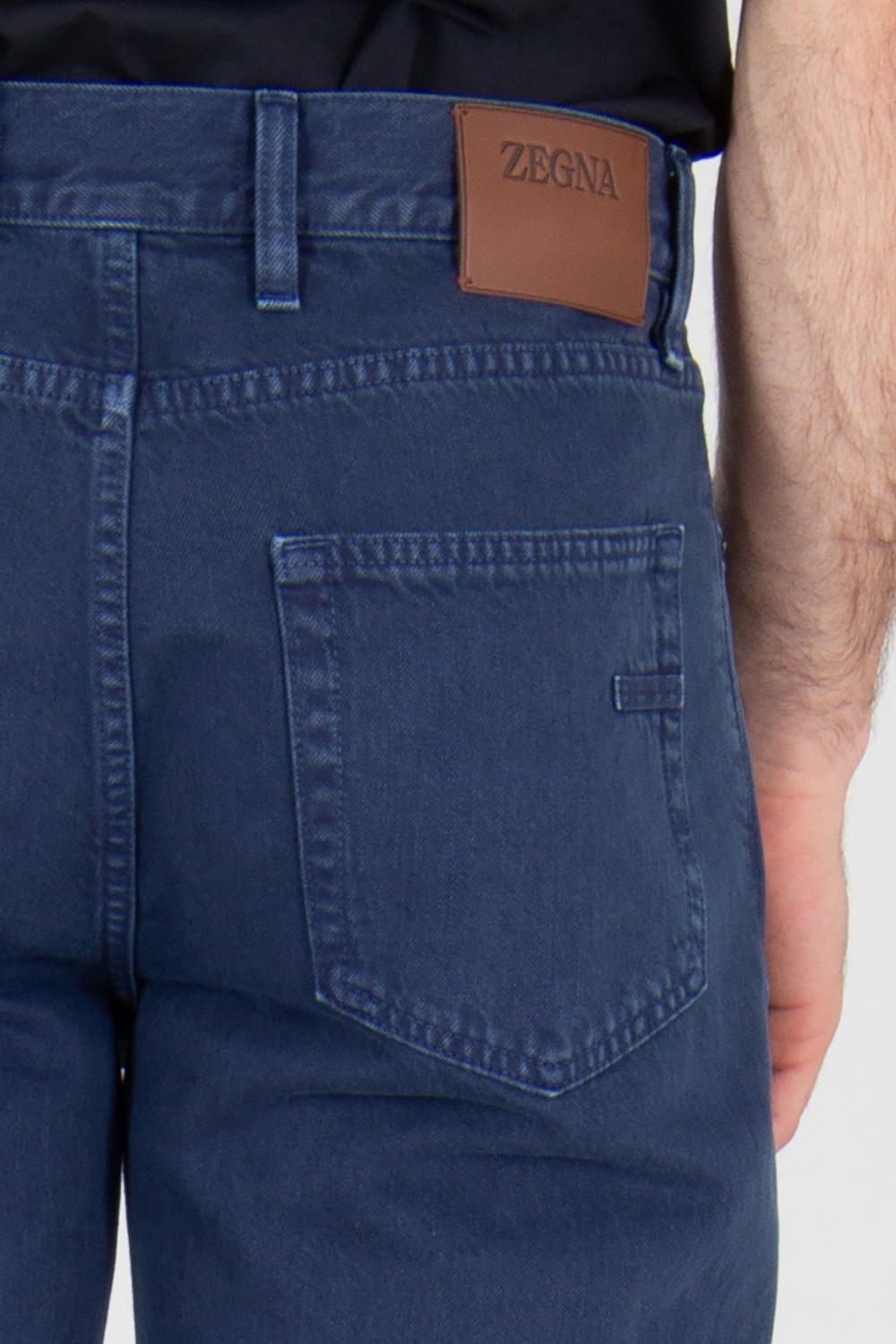 ZEGNA Slim Fit Washed Denim Jeans Roccia