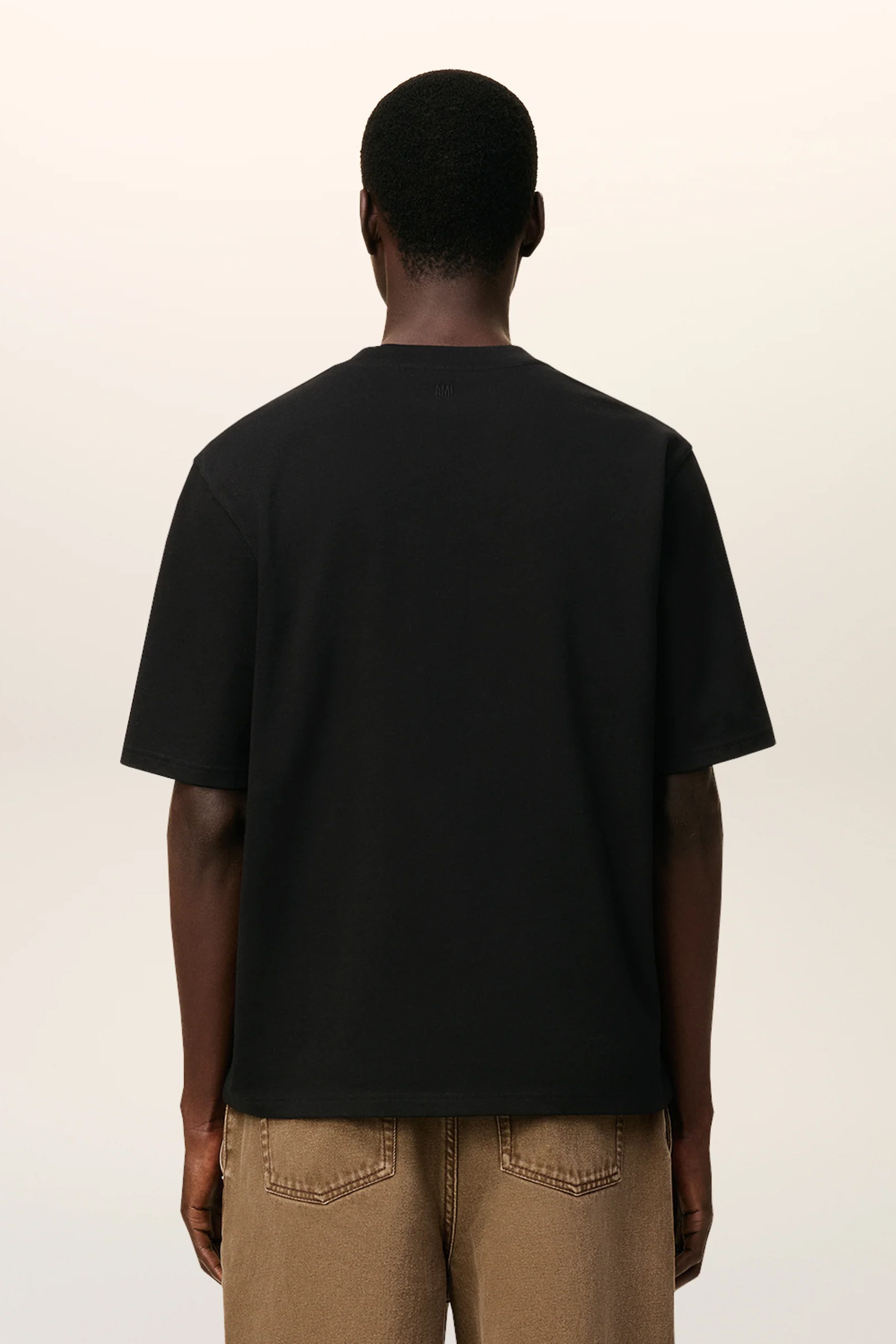 AMI PARIS Boxy Fit Ami De Coeur Cotton Jersey T-Shirt T-shirt, Erwachsener, Männlich, Mann, Person