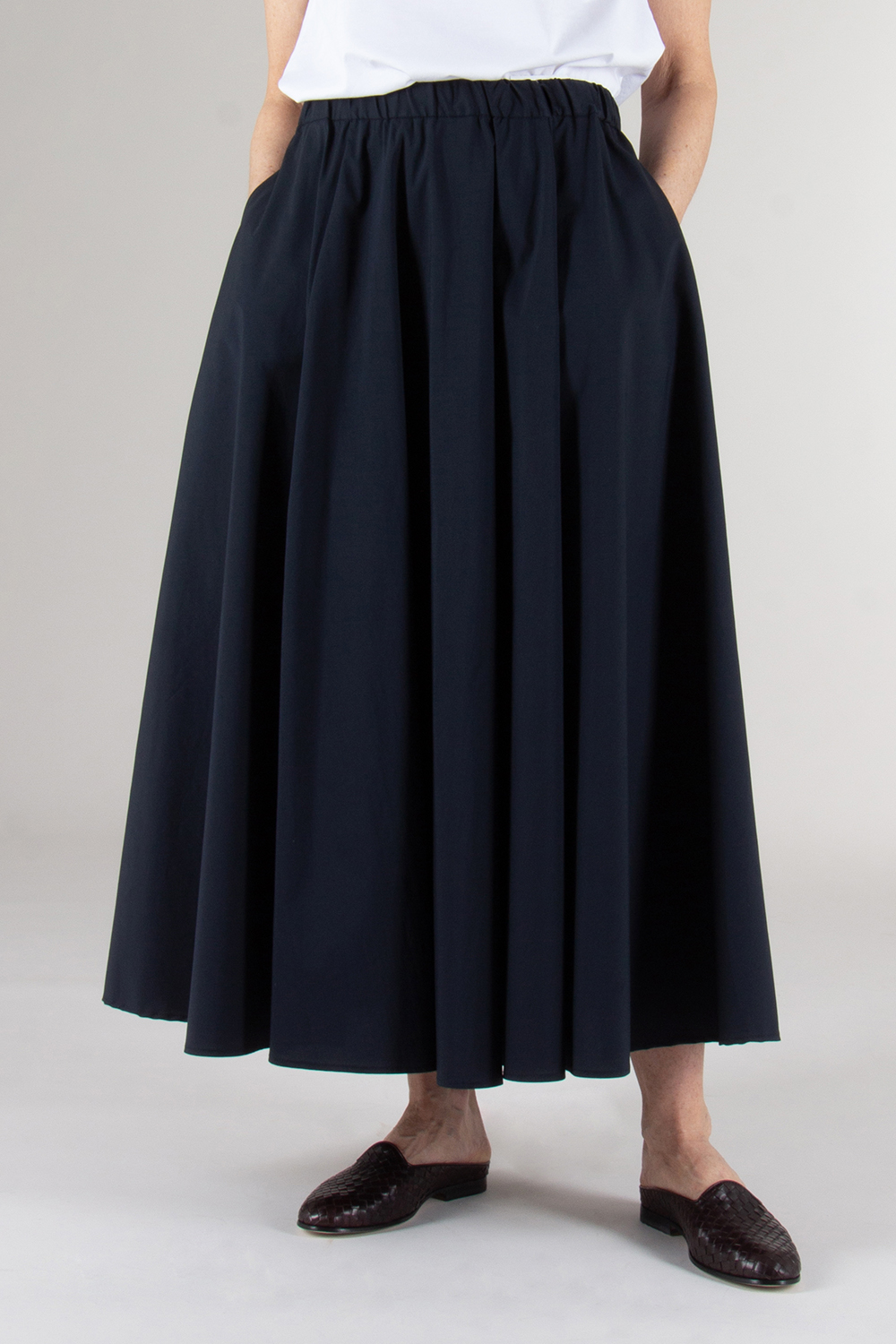 ASPESI Long Gathered Skirt