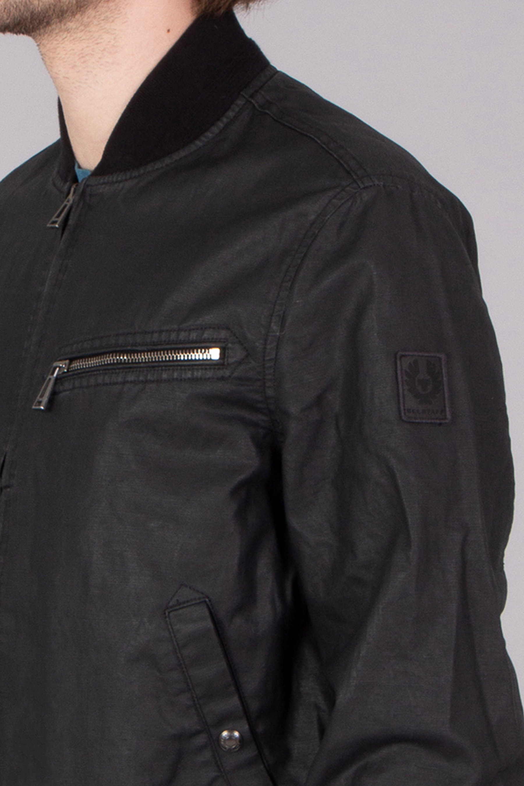 BELSTAFF Regular Fit Coated Cotton-Linen Blend Jacket Vantage BELSTAFF Regular Fit Coated Cotton-Linen Blend Jacket Vantage