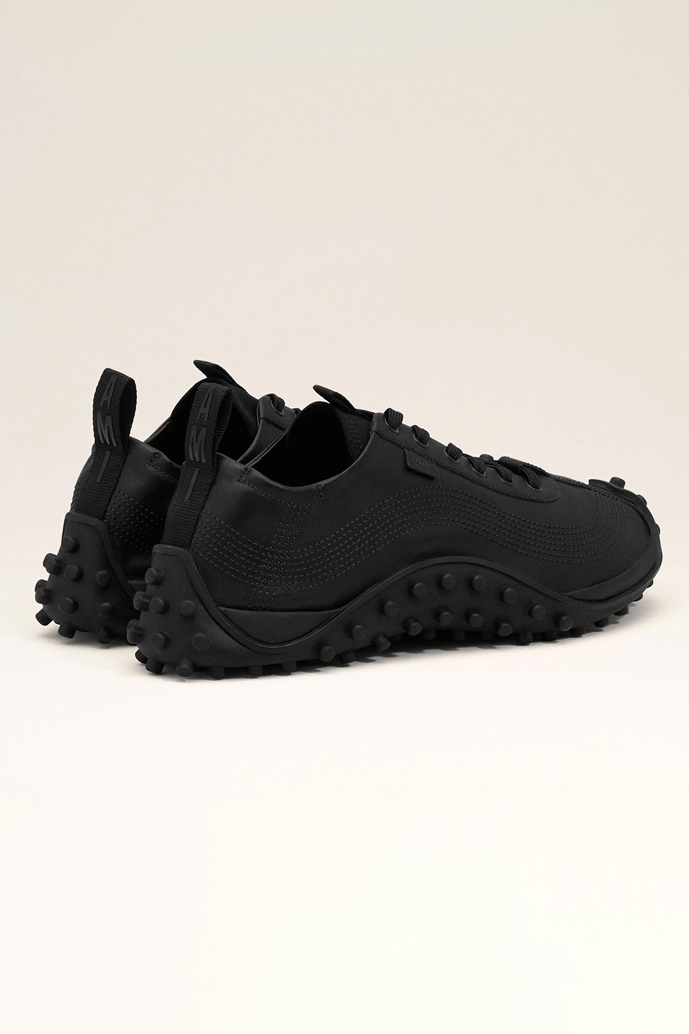 AMI PARIS Leather Studded sole Sneakers Mirage