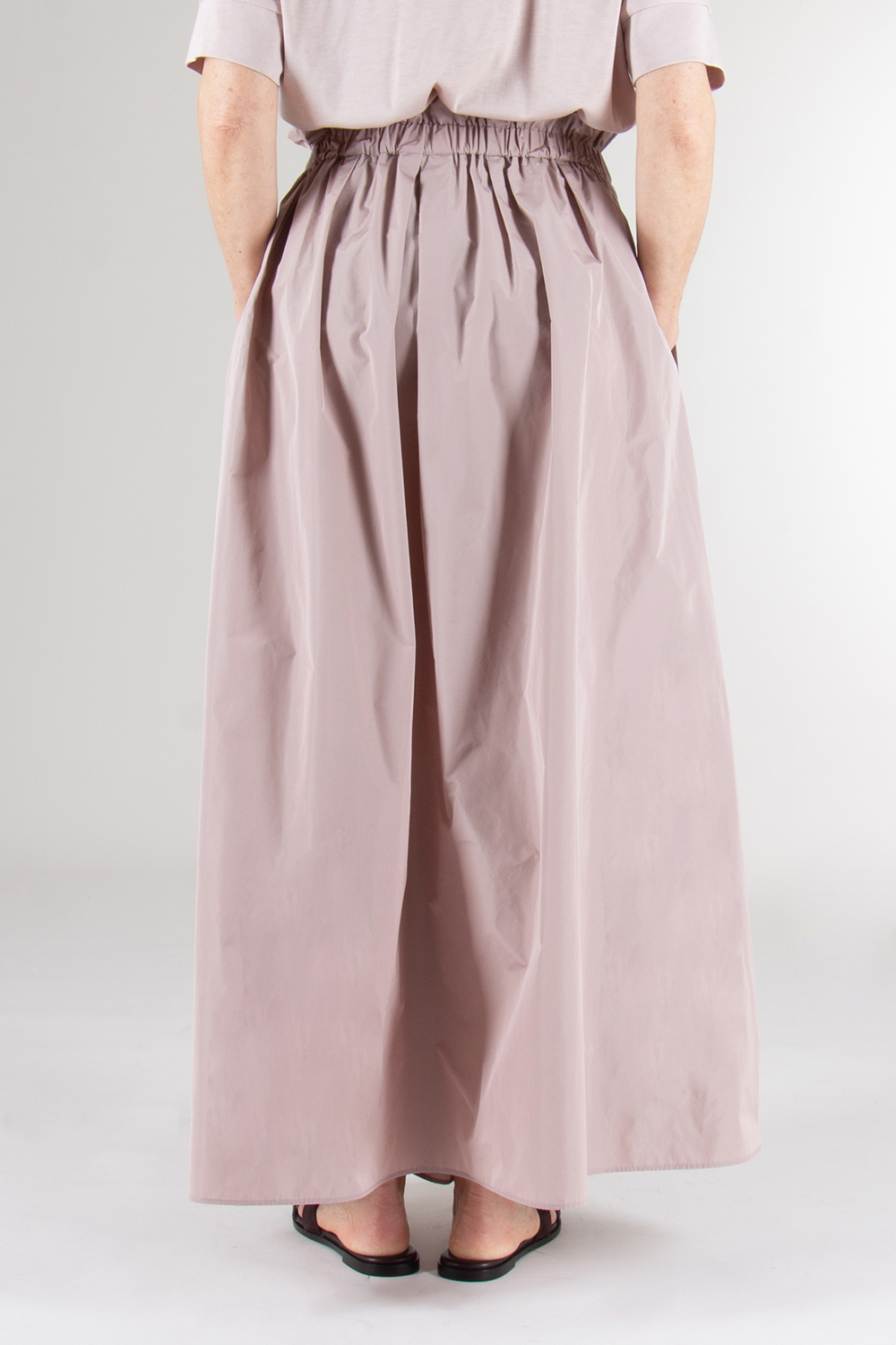 HERNO Long Gathered Pleated Skirt