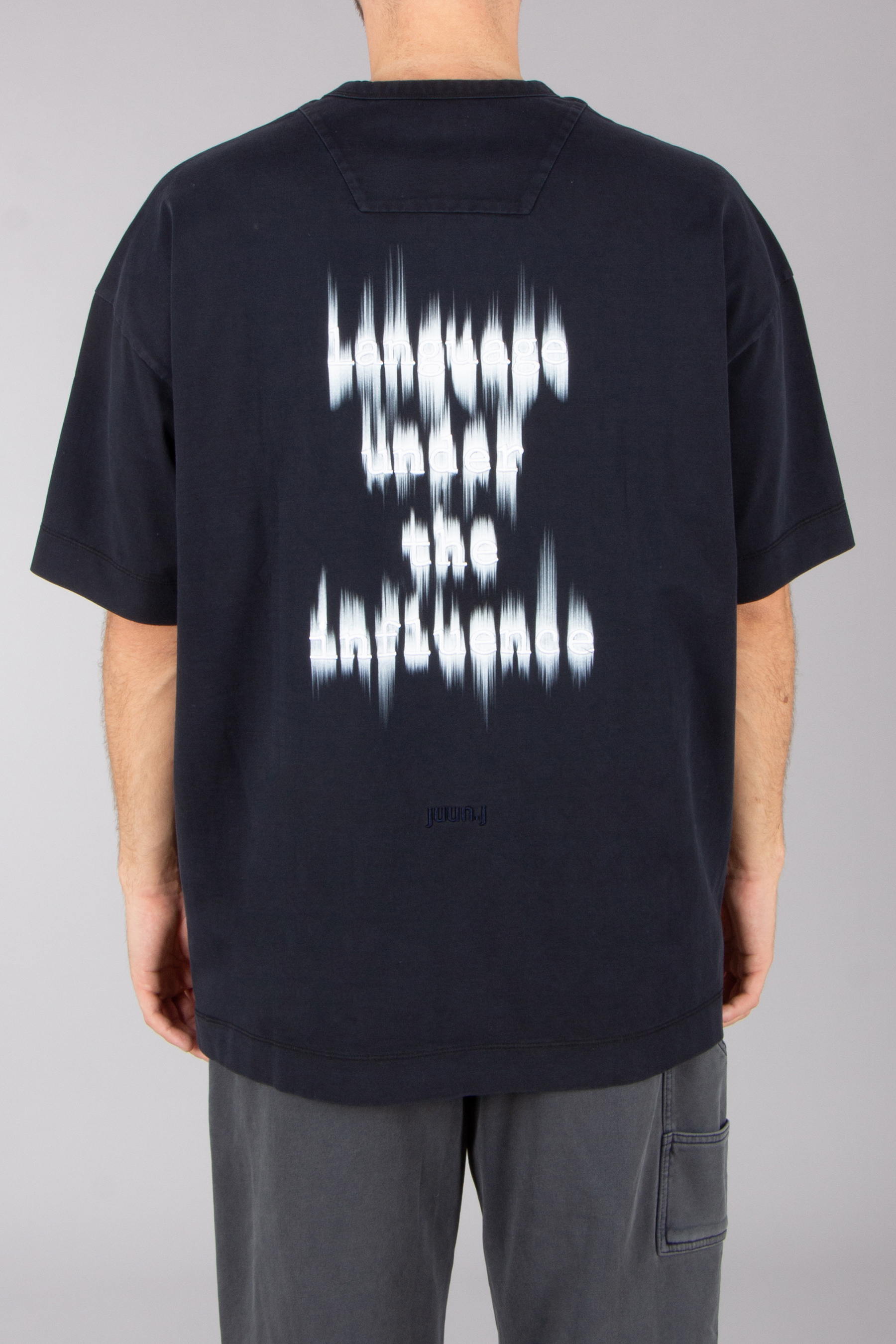 JUUN.J Oversized Language Under The Influence Cotton Jersey T-Shirt