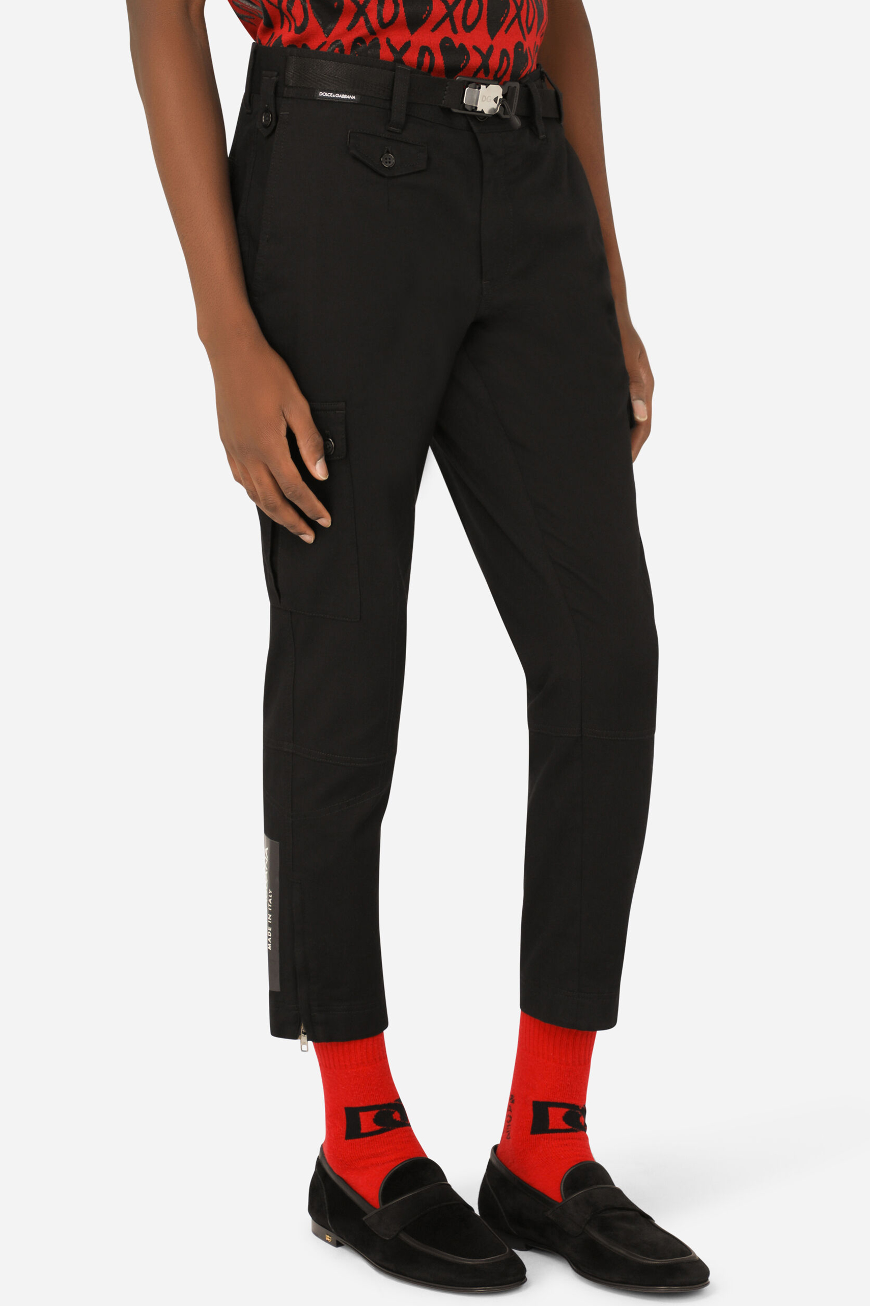 DOLCE & GABBANA Cotton Stretch Cargo Pants DOLCE & GABBANA Cotton Stretch Cargo Pants