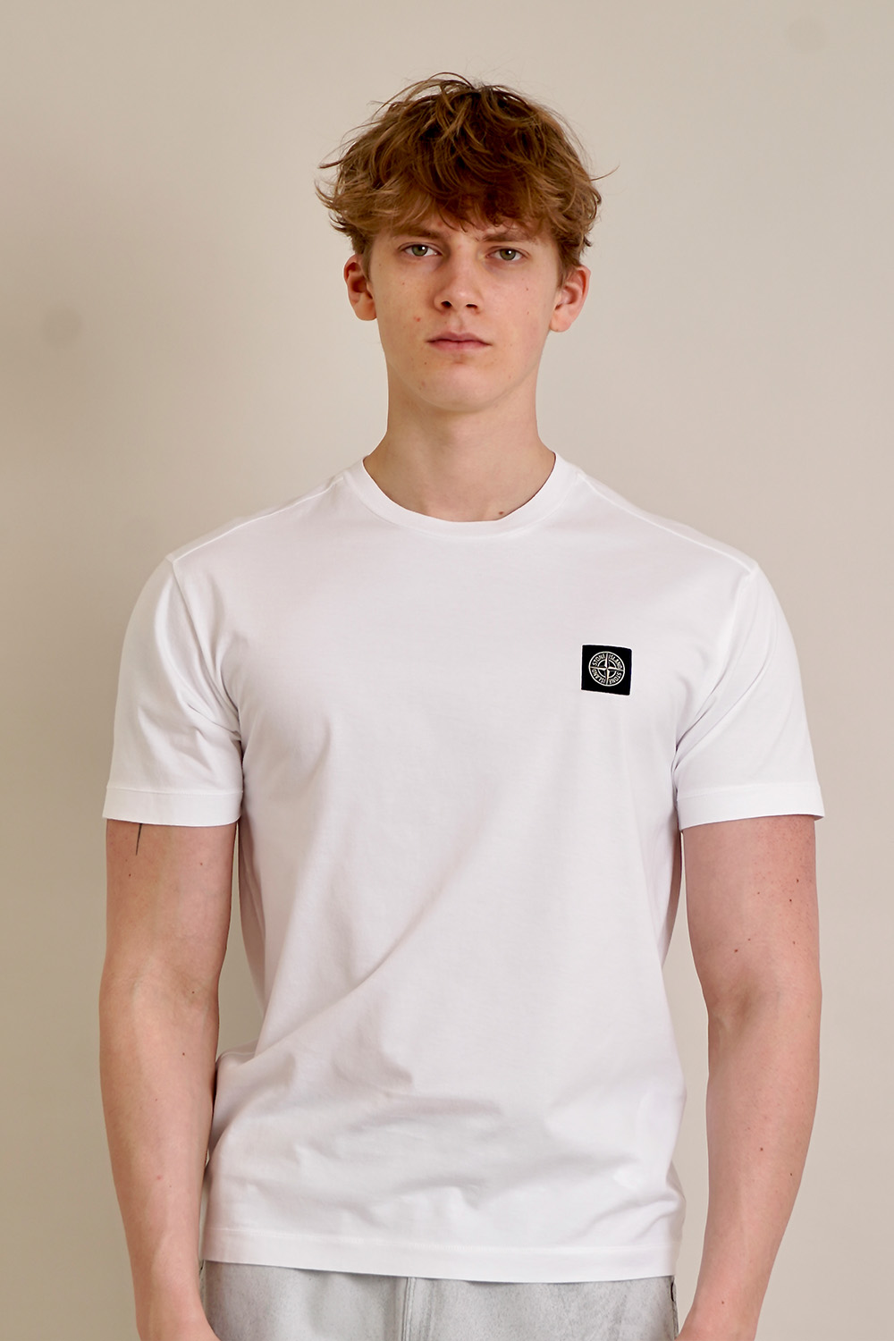 STONE ISLAND Slim Fit Logo Patch 60/2 Cotton Jersey T-Shirt