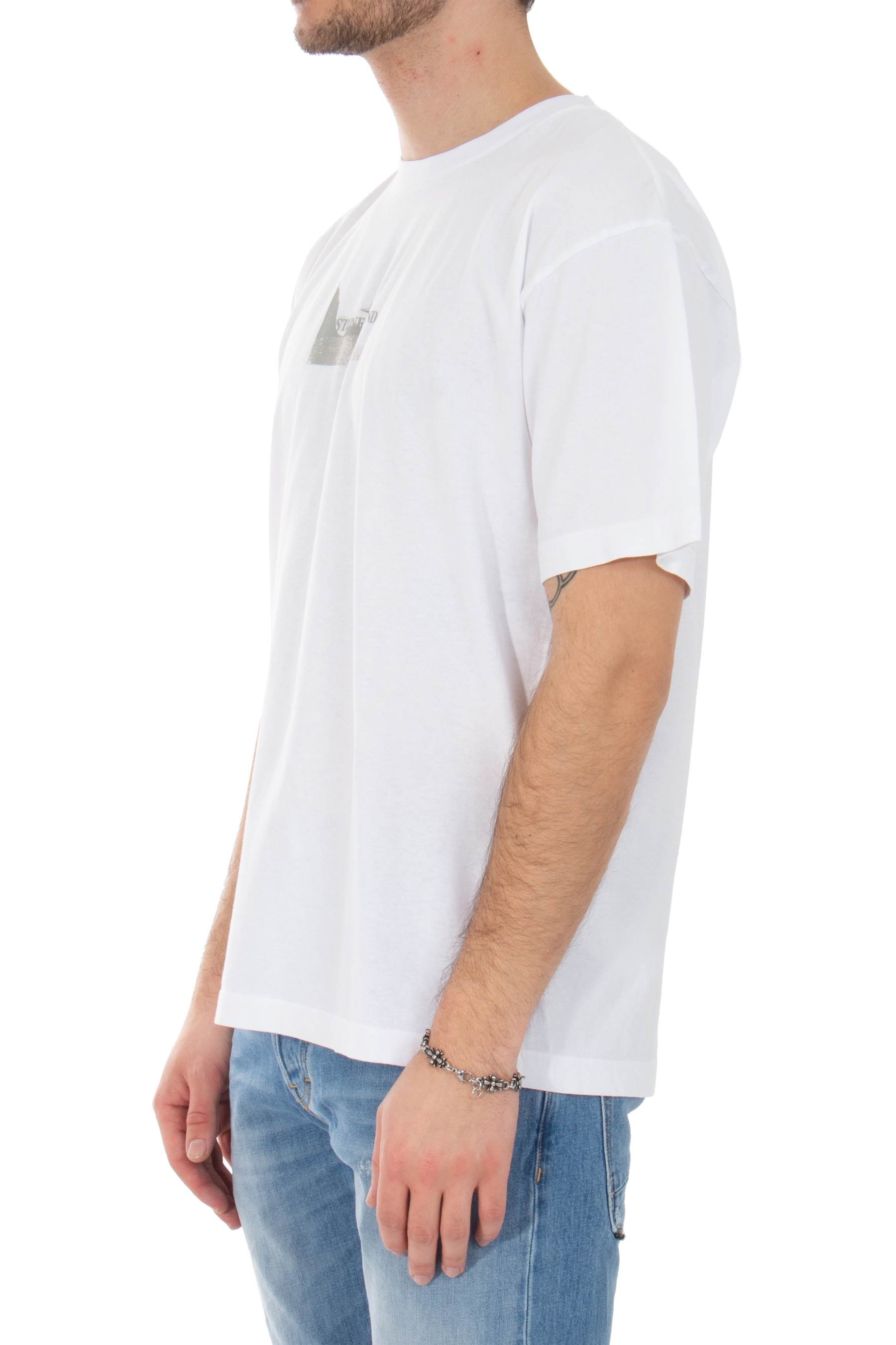STONE ISLAND 'Reflective Two' Print Cotton T-Shirt