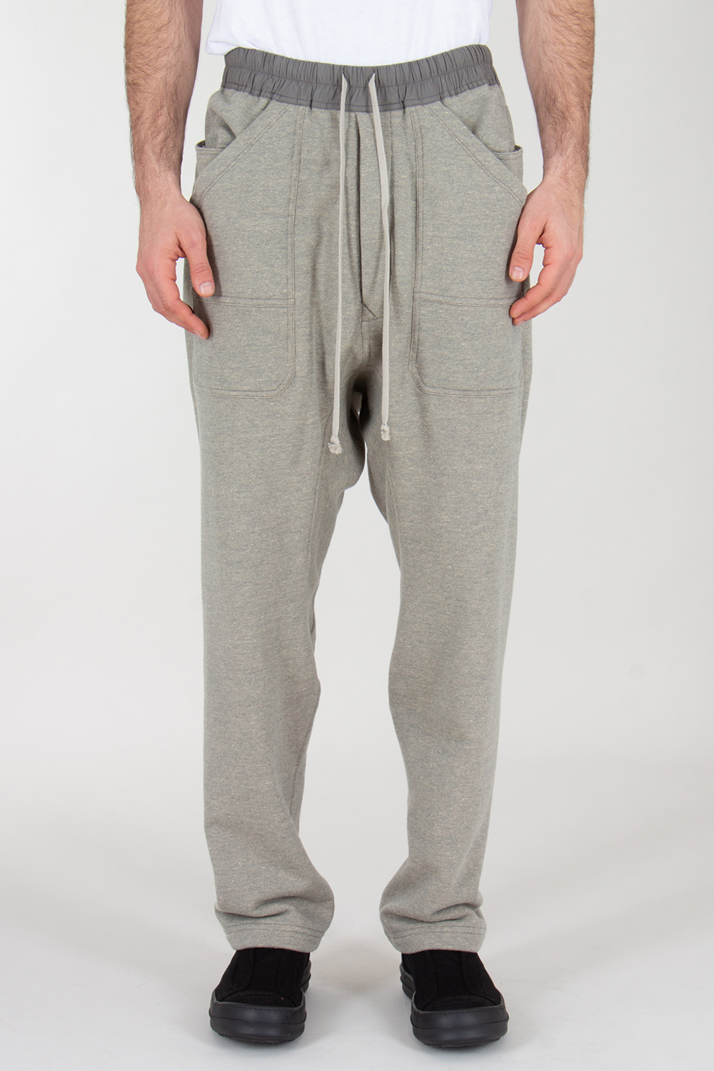RICK OWENS DRKSHDW Relaxed Fit Cotton Blend Sweatpants Cargo