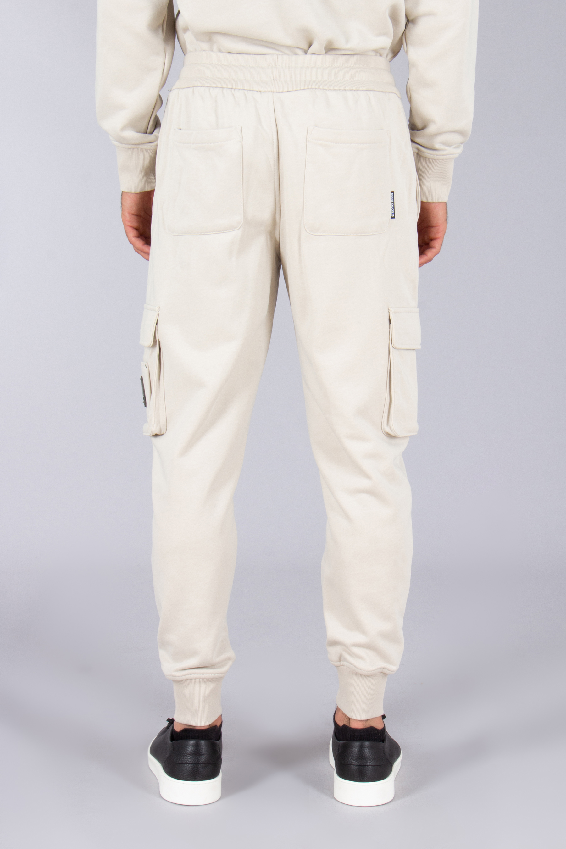 MOOSE KNUCKLES Regular Fit Cotton French Terry Sweatpants Hartsfield Cargo Jogger Bekleidung, Hosen, Khaki