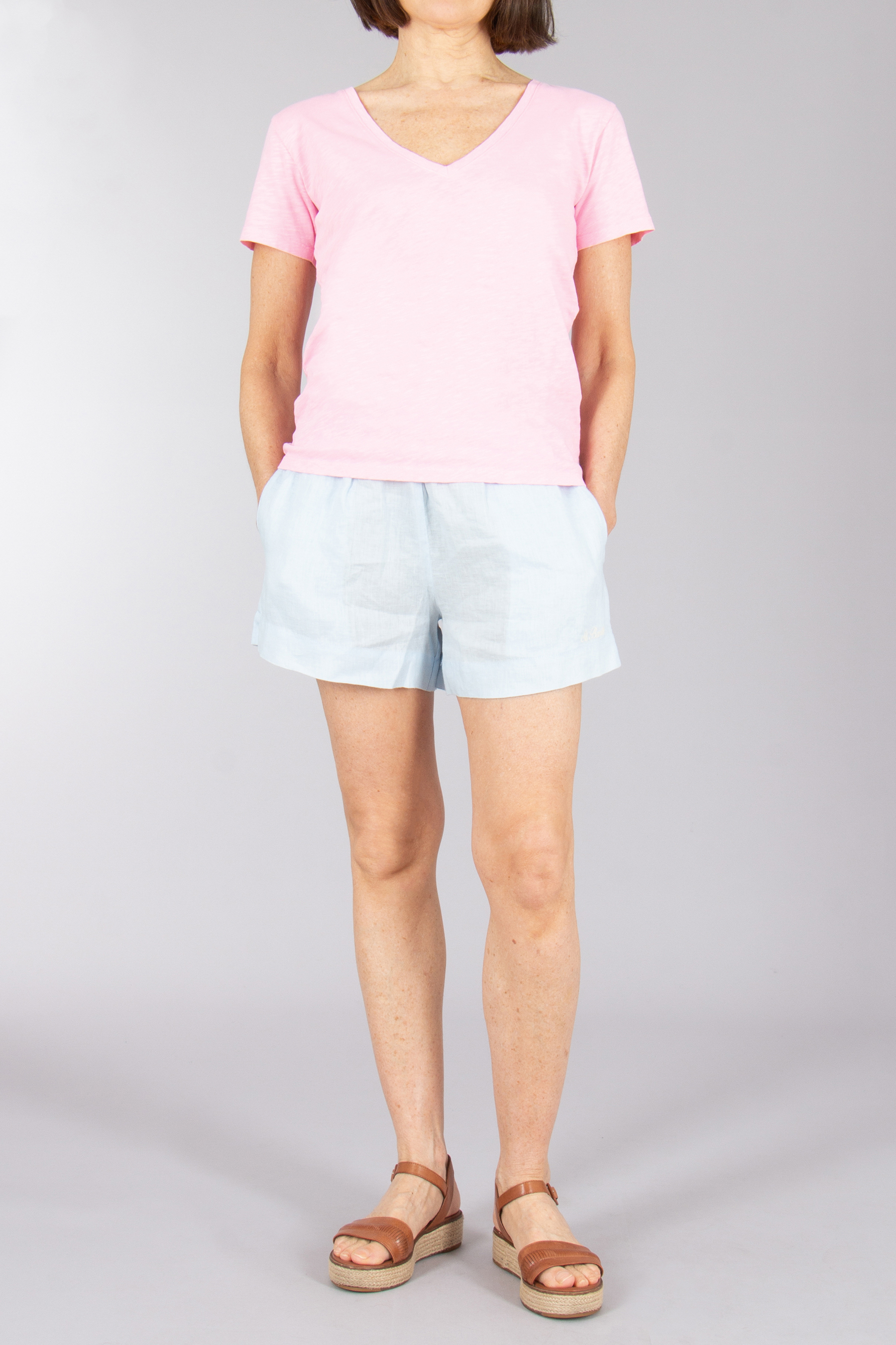 MC 2 SAINT BARTH Regular Fit Cotton T-Shirt Martha Bekleidung, Kurze Hosen, Sandale, Leinen, Person