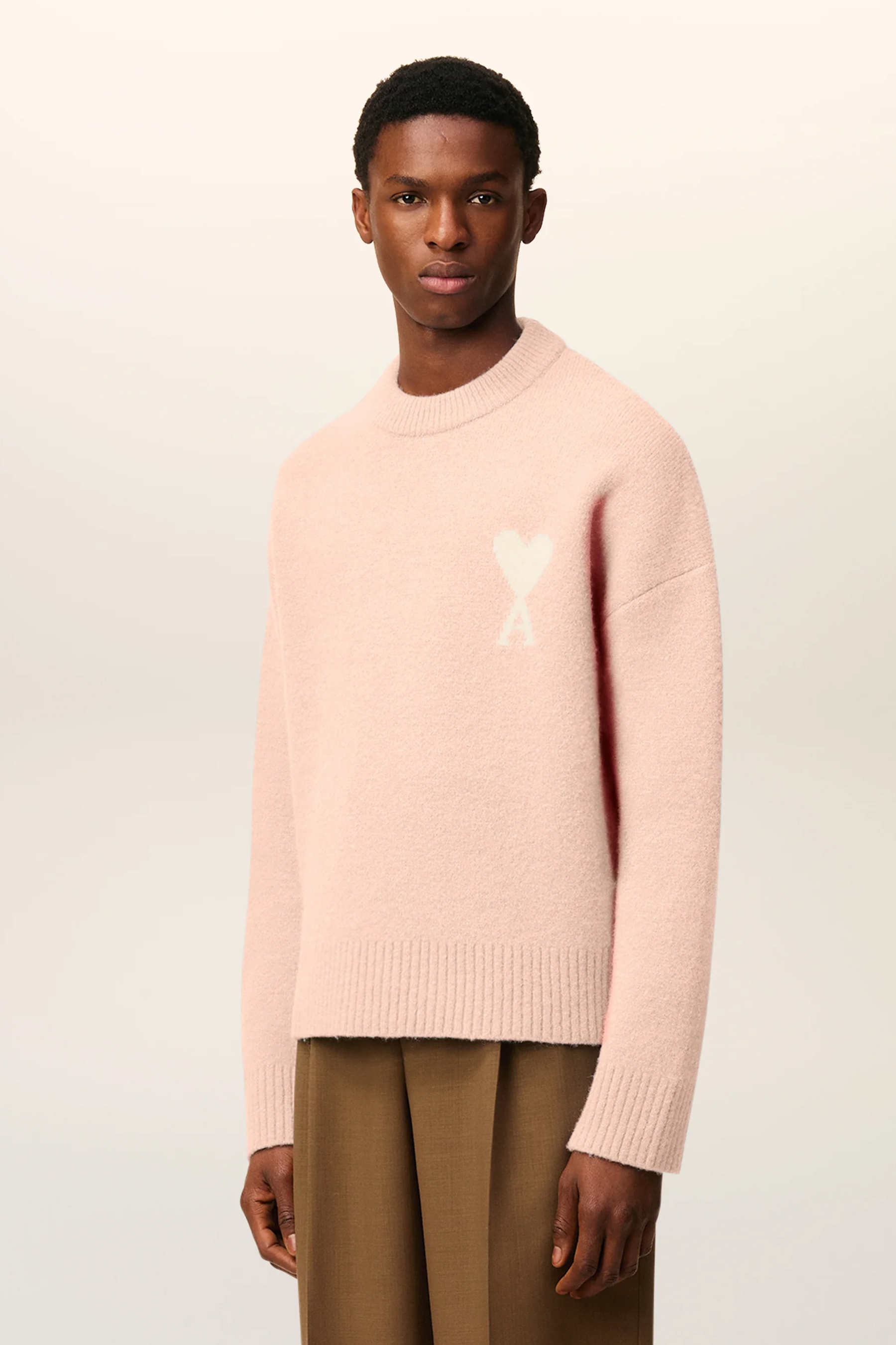 AMI PARIS Relaxed Fit Alpaca Blend Sweater Bekleidung, Strickwaren, Pullover