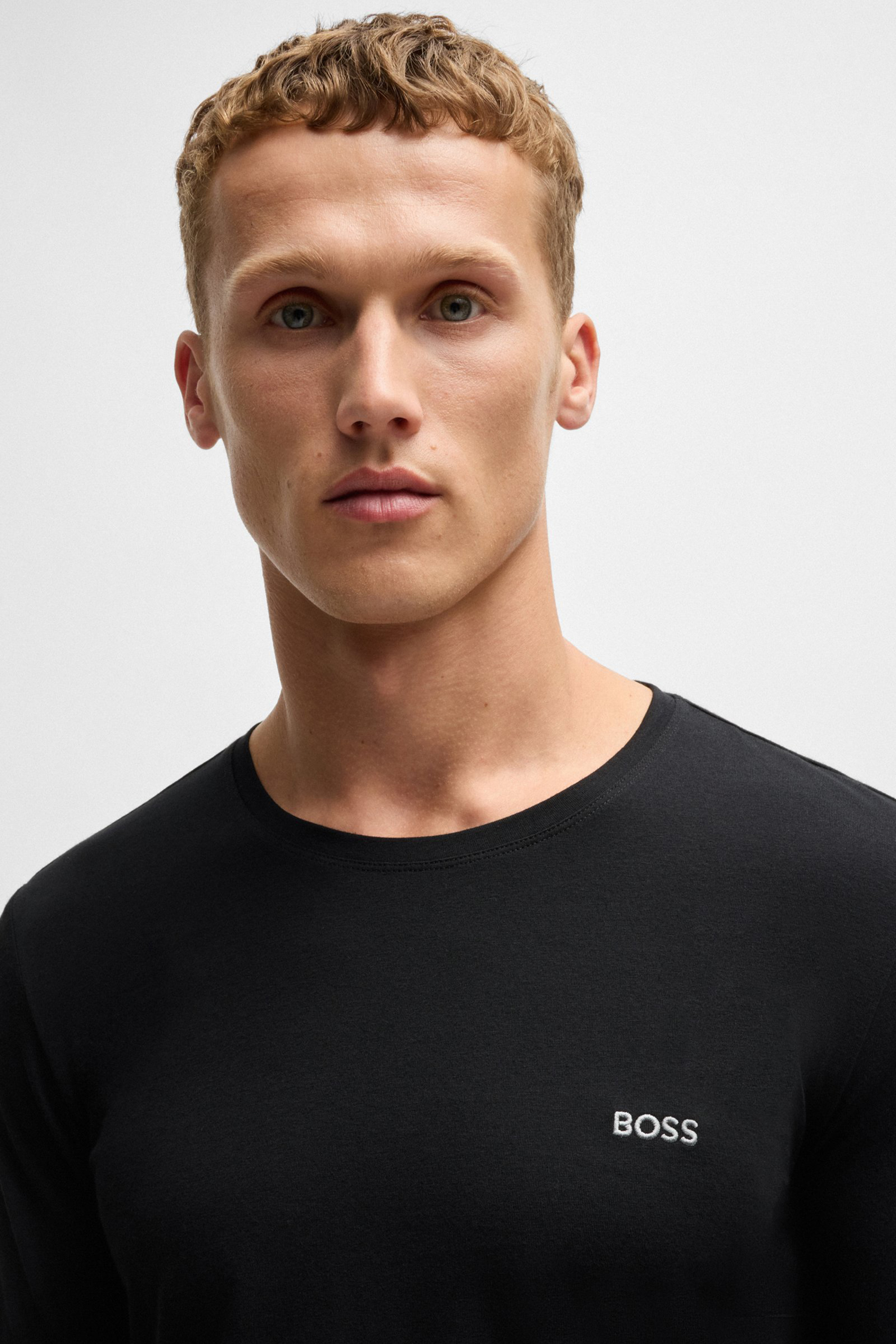 BOSS Regular Fit Embroidered Stretch Cotton Jersey Mix&Match Long-Sleeve T-Shirt BOSS Regular Fit Embroidered Stretch Cotton Jersey Mix&Match Long-Sleeve T-Shirt