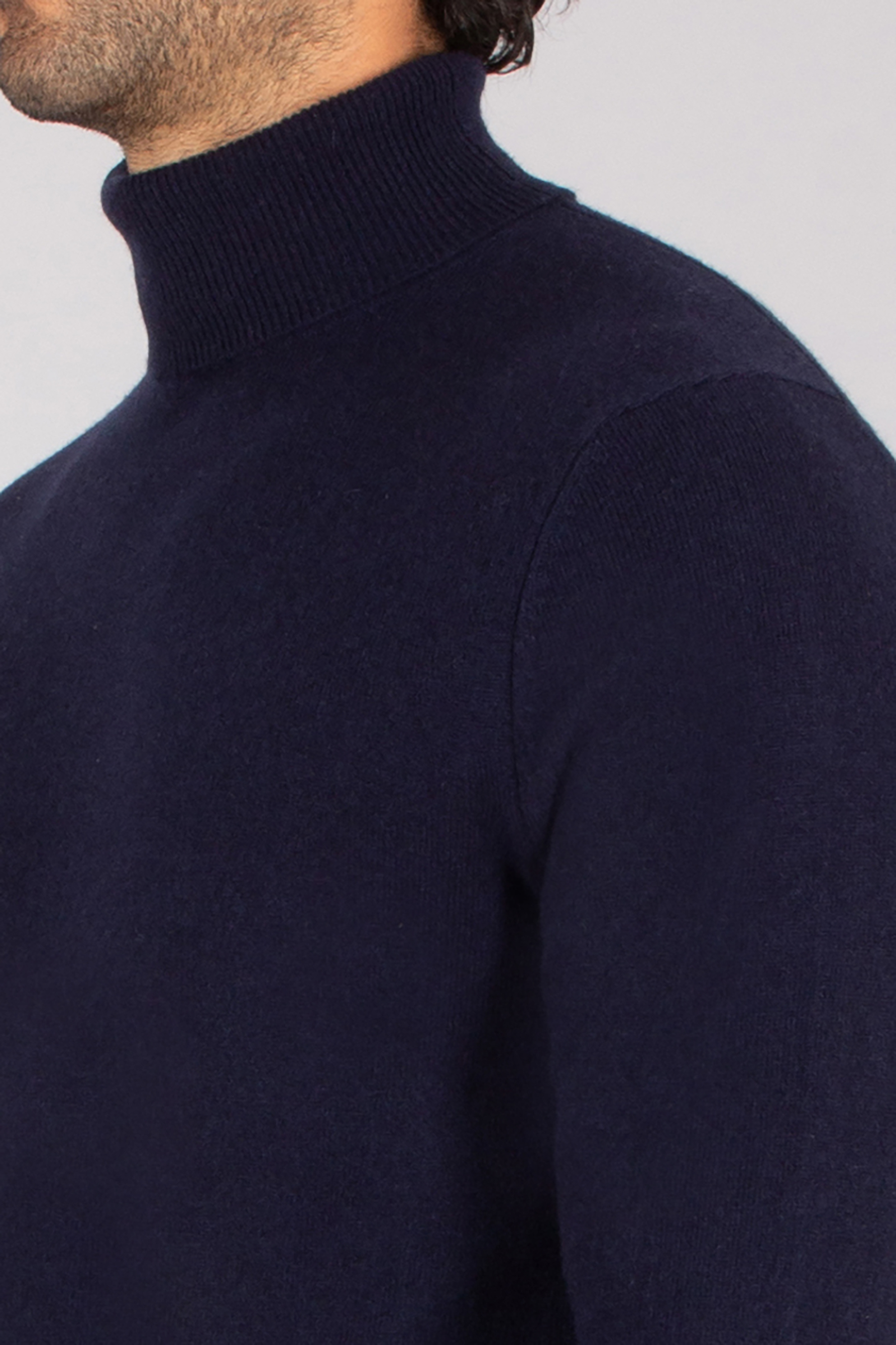 MIENTUS BERLIN Regular Fit Cashmere Turtleneck Sweater Vlies, Pullover, Erwachsener, Mann, Person