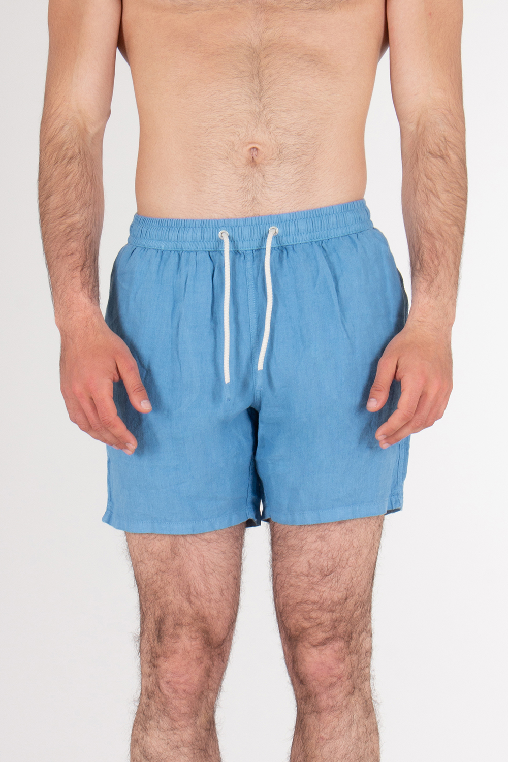 MC 2 SAINT BARTH Regular Fit Linen Swim Shorts Gustavia