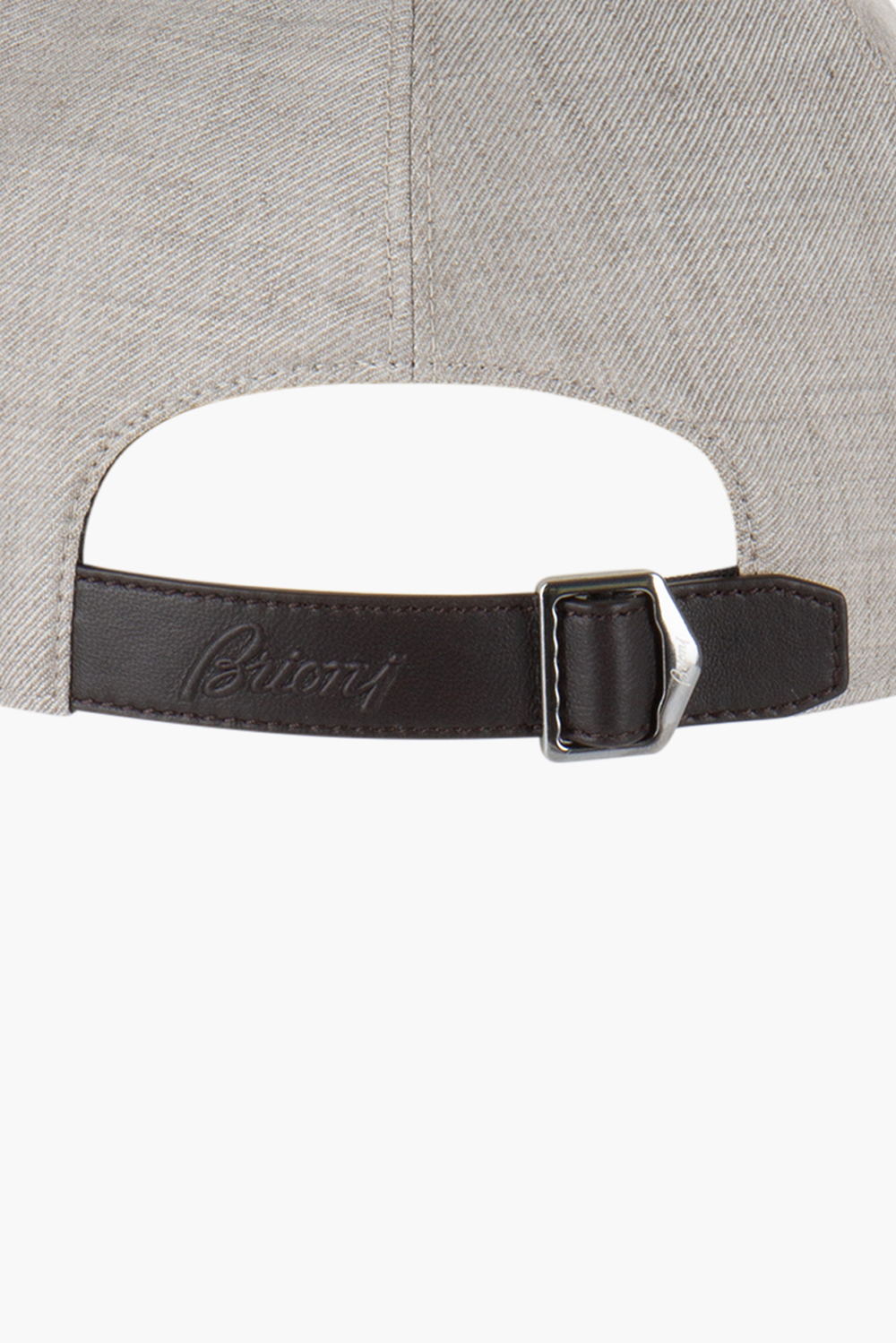 BRIONI Embroidered Linen-Wool Blend Baseball Cap 