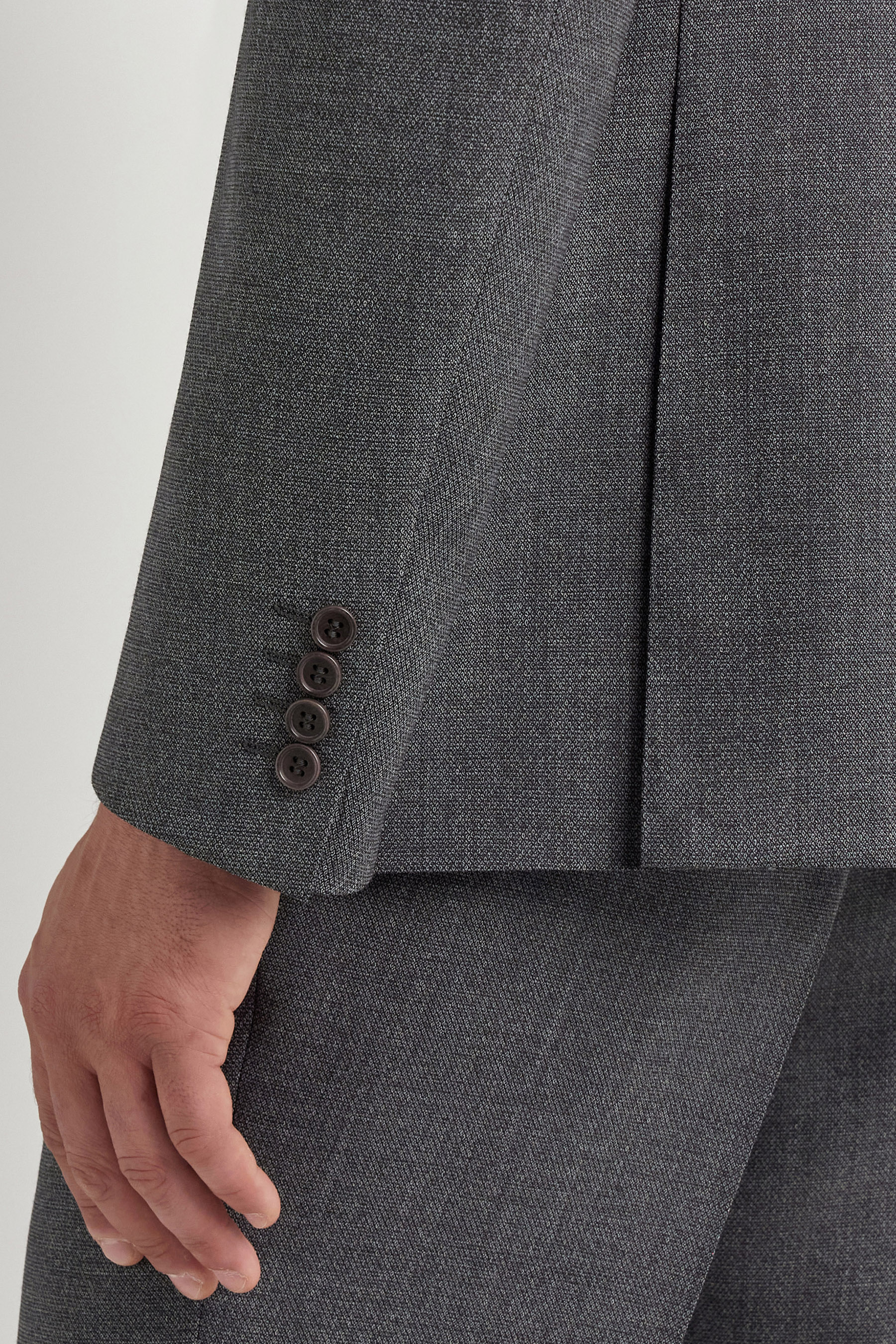 CANALI Relaxed Fit Micro Patterned Wool Suit Monza Formelle Kleidung, Anzug, Blazer, Mantel, Jacke