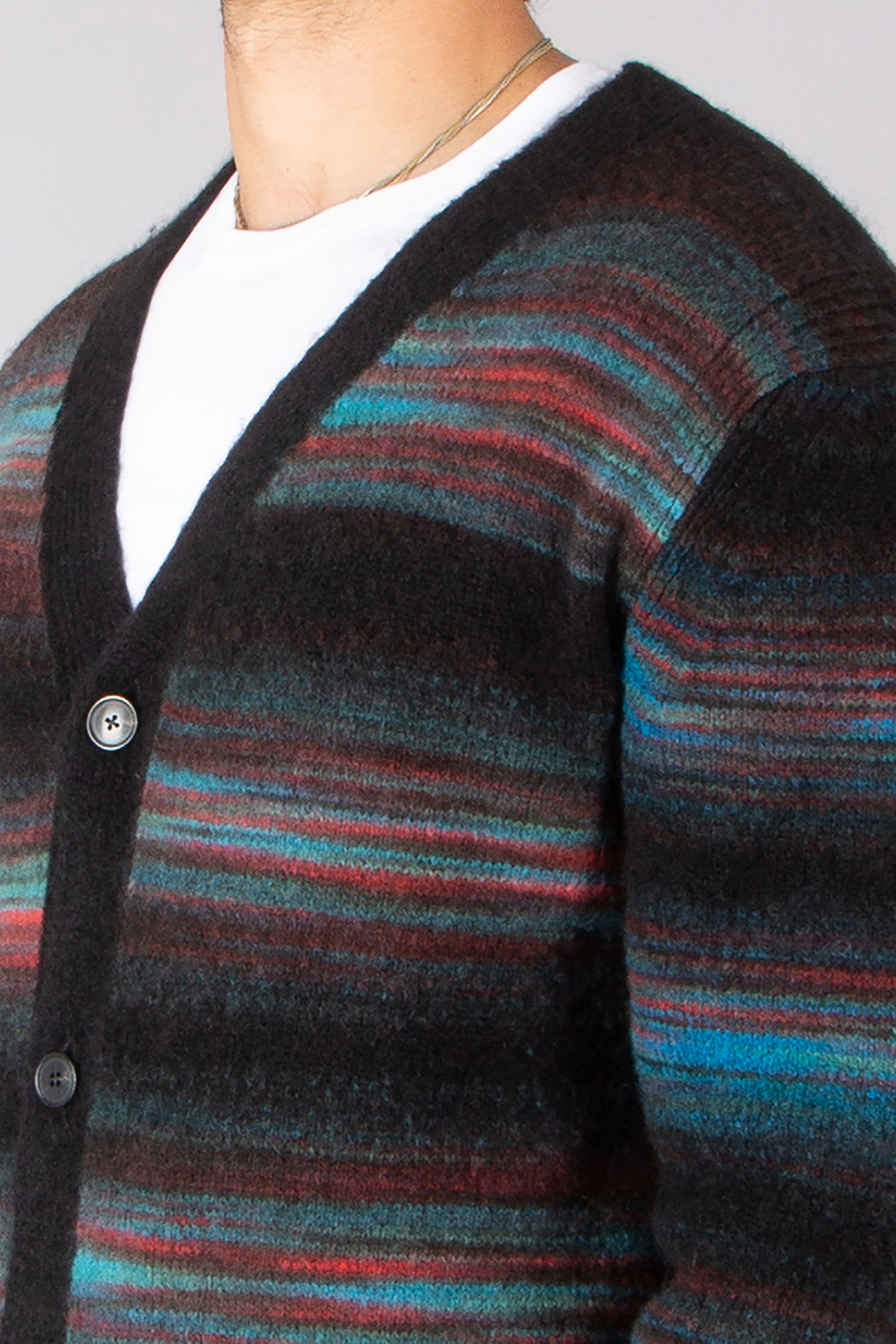 PAUL SMITH Regular Fit Striped Alpaca-Wool Blend Cardigan Bekleidung, Strickwaren, Pullover, Strickjacke, Mantel