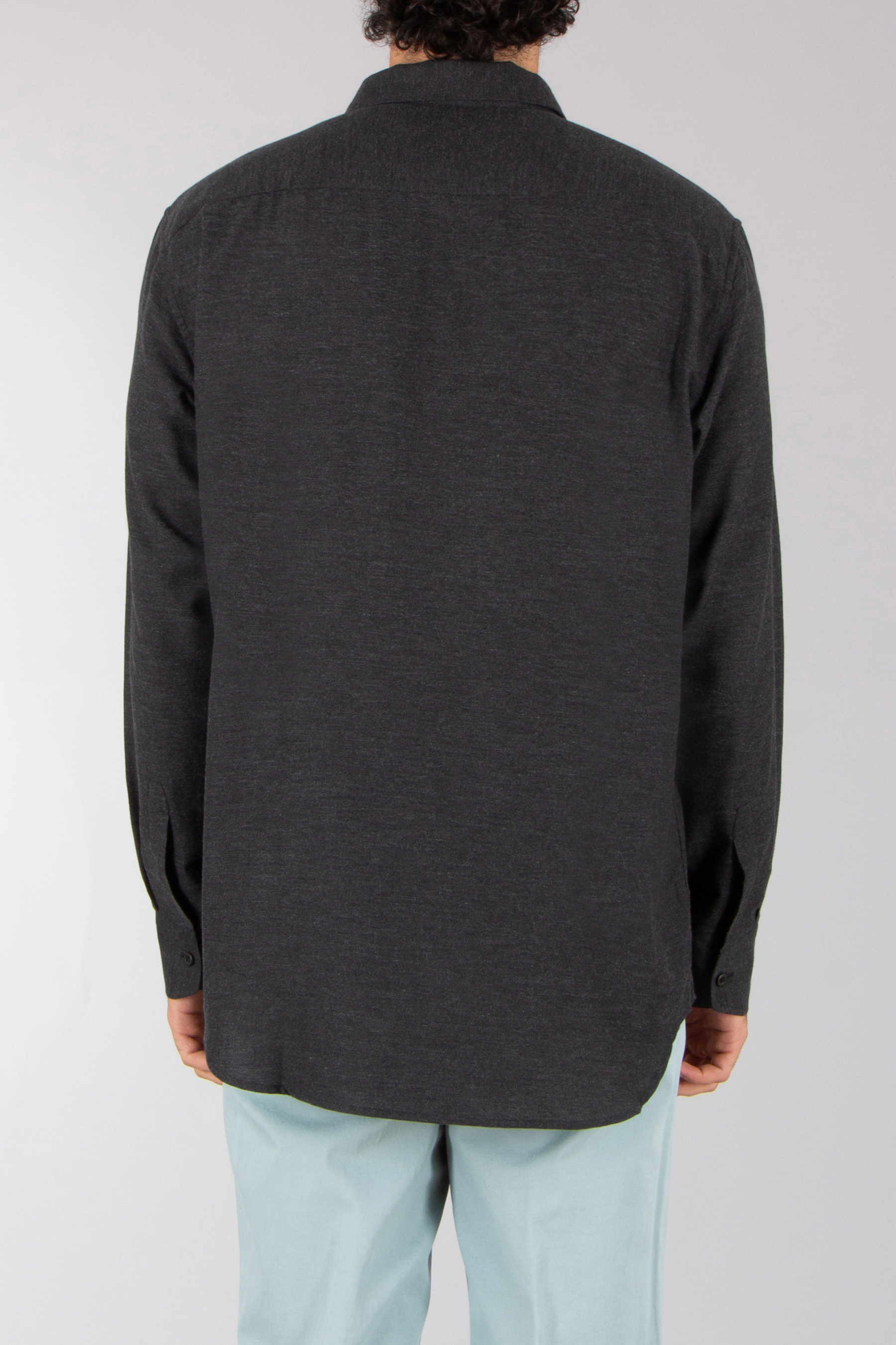 BRIONI Regular Fit Cotton-Cashmere Blend Shirt Langarm, Ärmel, Mantel, Fleece, Jacke