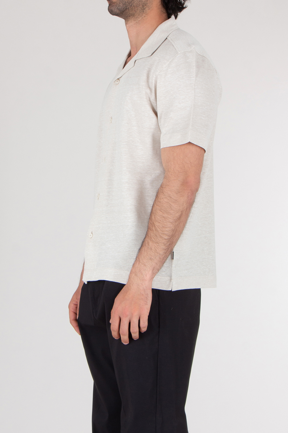 BOSS Linen Cotton Short Sleeve Shirt