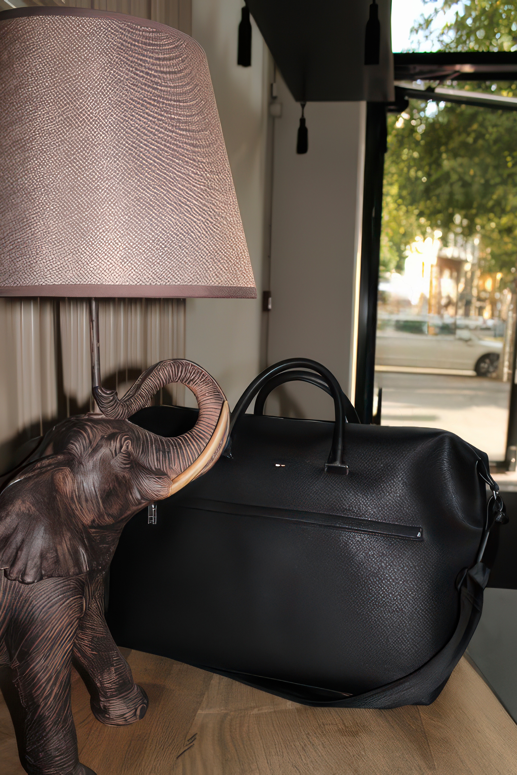 Tasche, Handtasche, Lampe, Elefant, Tierwelt