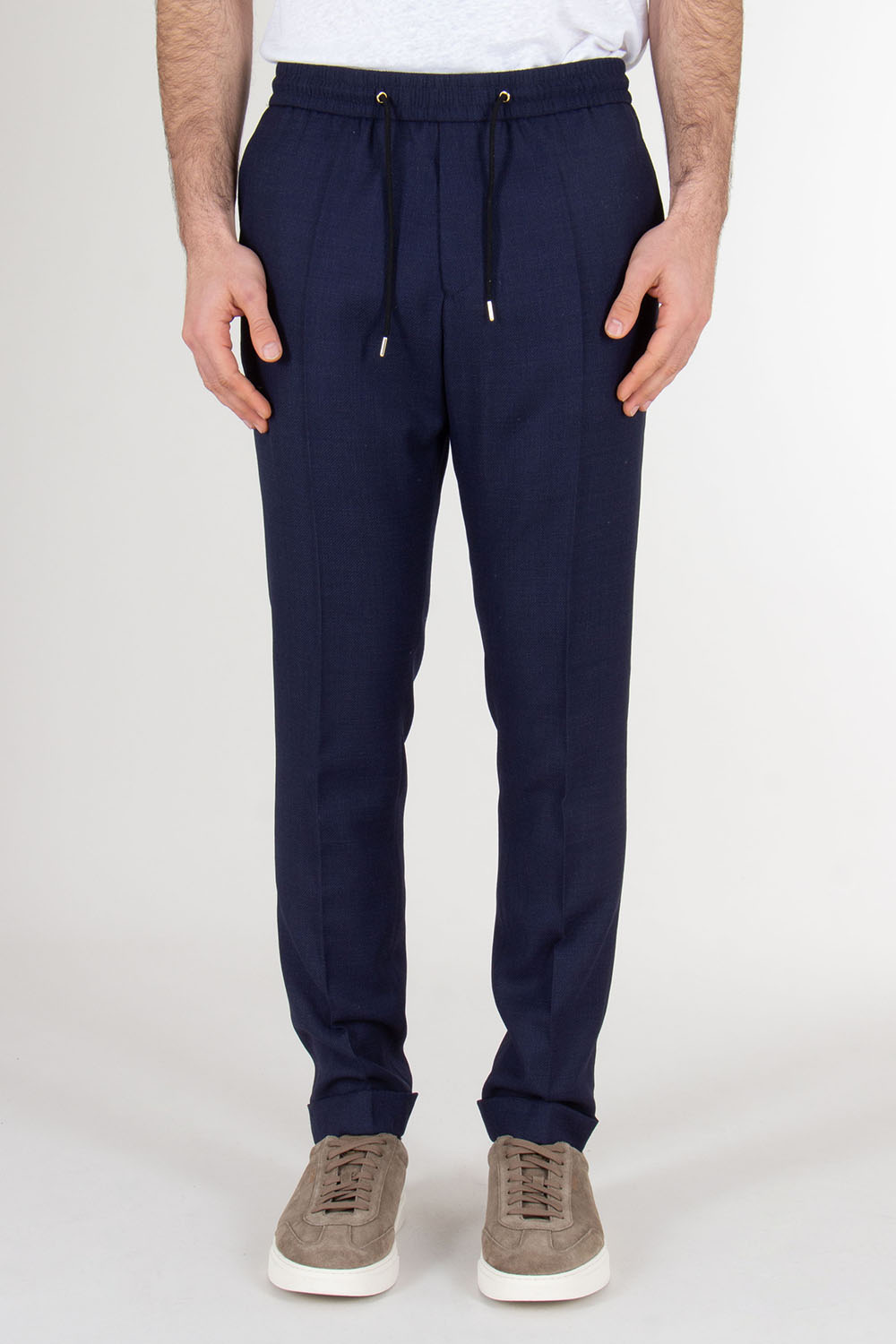 PAUL SMITH Slim Fit Drawstring-Waist Wool Trousers