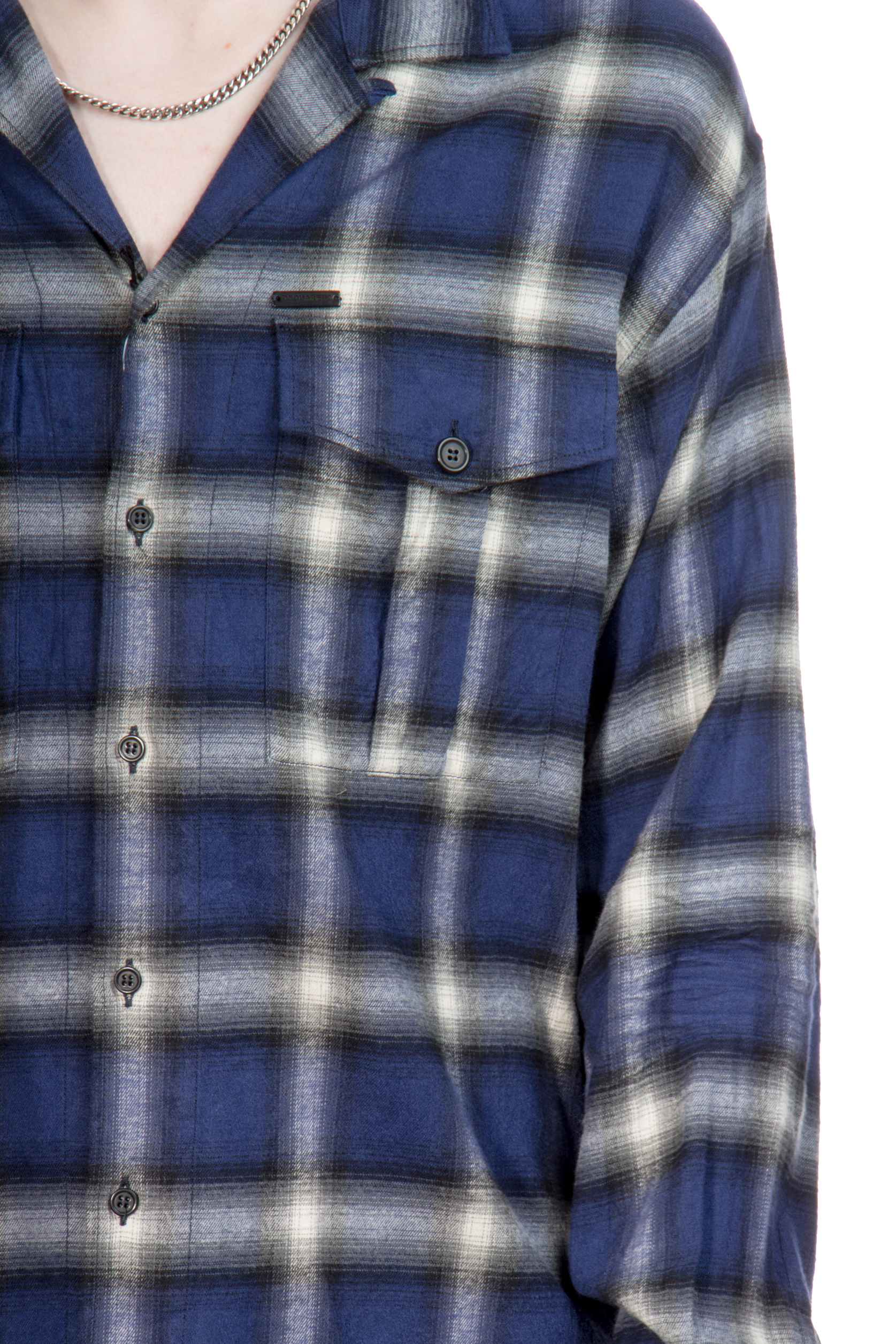 DSQUARED2 Checked Cotton Blend Flannel Shirt