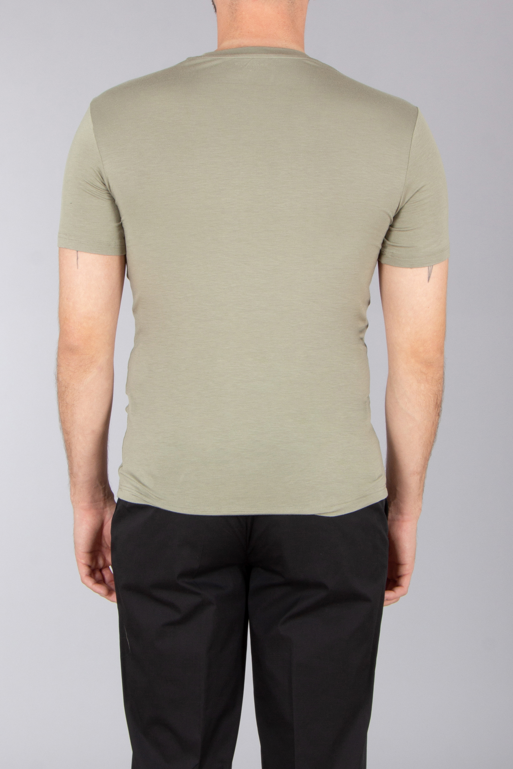 EMPORIO ARMANI 2-Pack Slim Fit Eco-Viscose T-Shirts T-shirt, Erwachsener, Männlich, Mann, Person