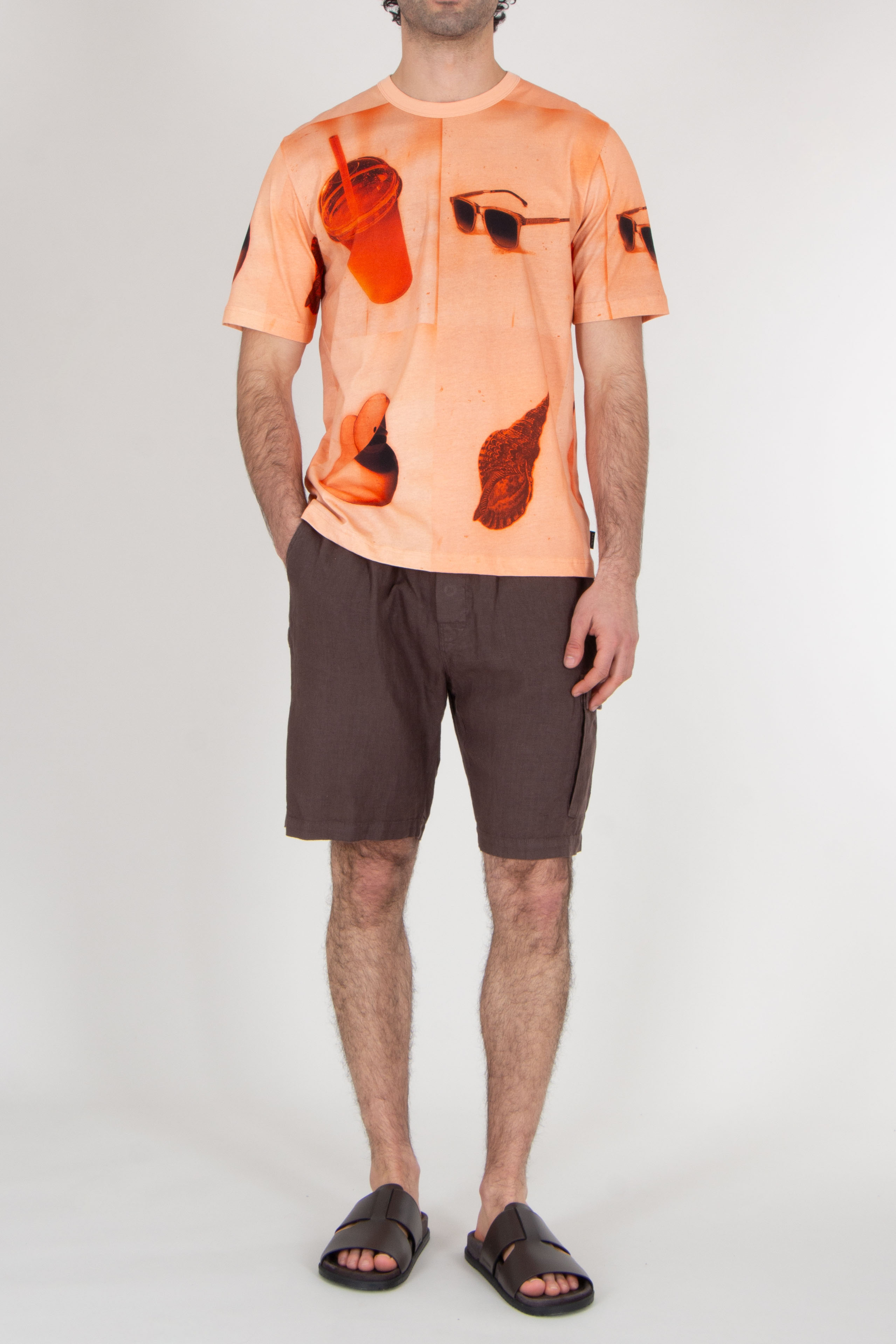 PAUL SMITH Regular Fit Fully Printed Short Sleeve T-Shirt