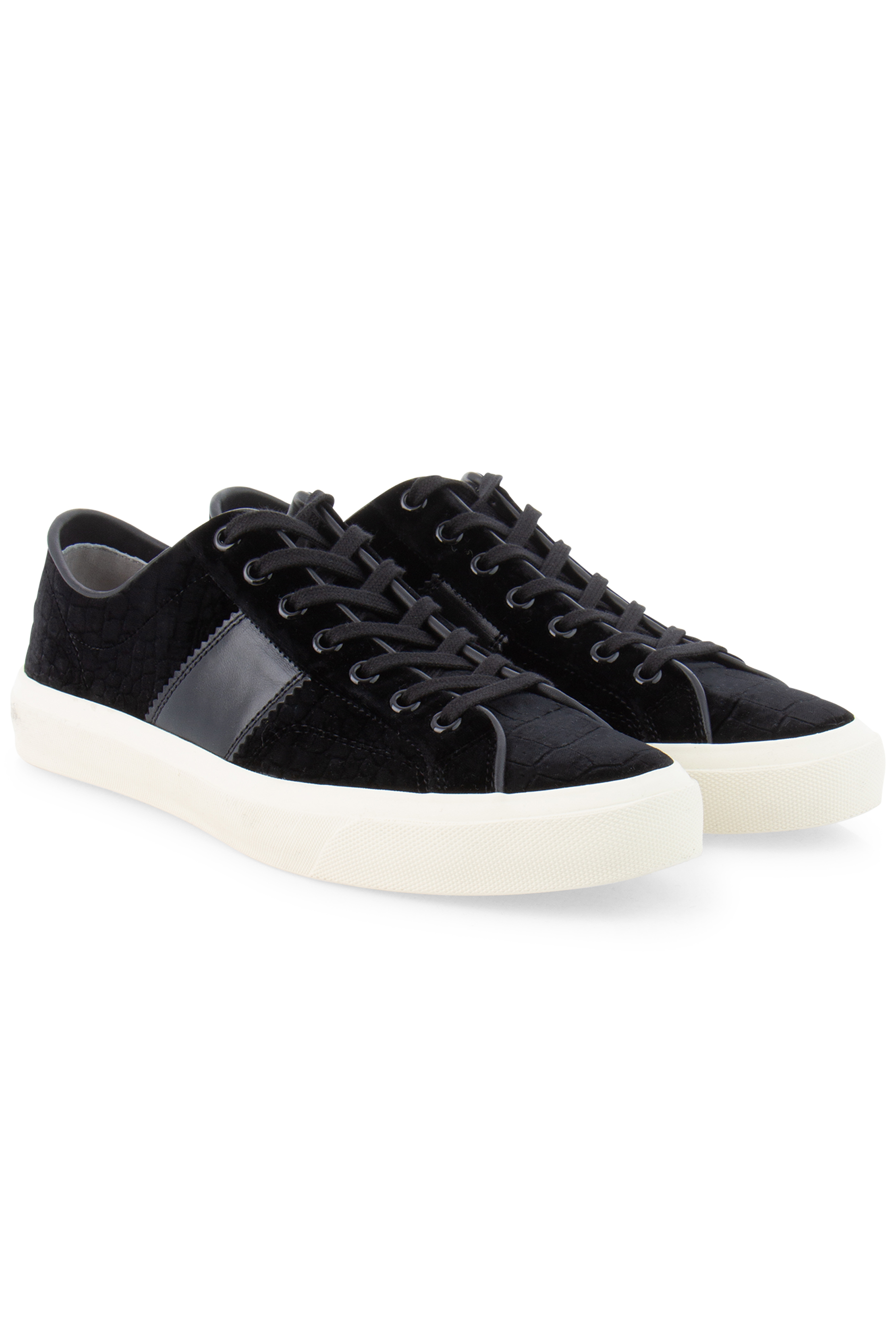 TOM FORD Velvet Lace Up Sneakers Cambridge TOM FORD Velvet Lace Up Sneakers Cambridge