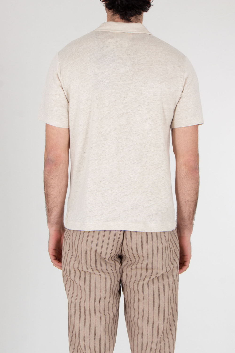 MC 2 SAINT BARTH Linen Jersey Polo Shirt Fraser