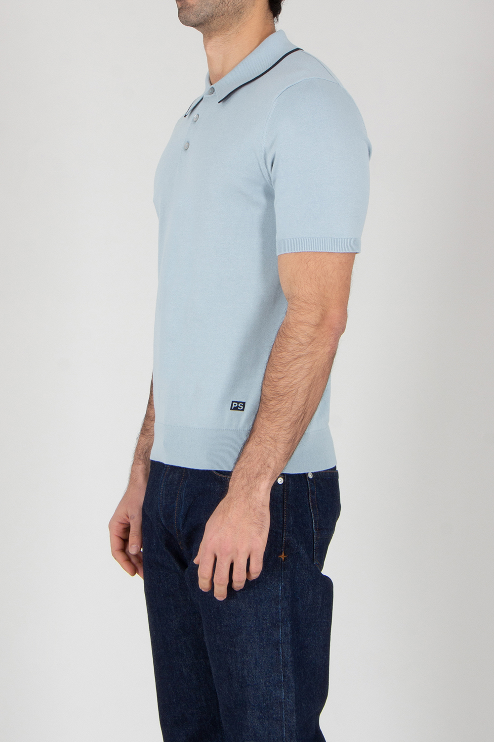 PAUL SMITH Regular Fit Organic Cotton Short-Sleeve Knit Polo