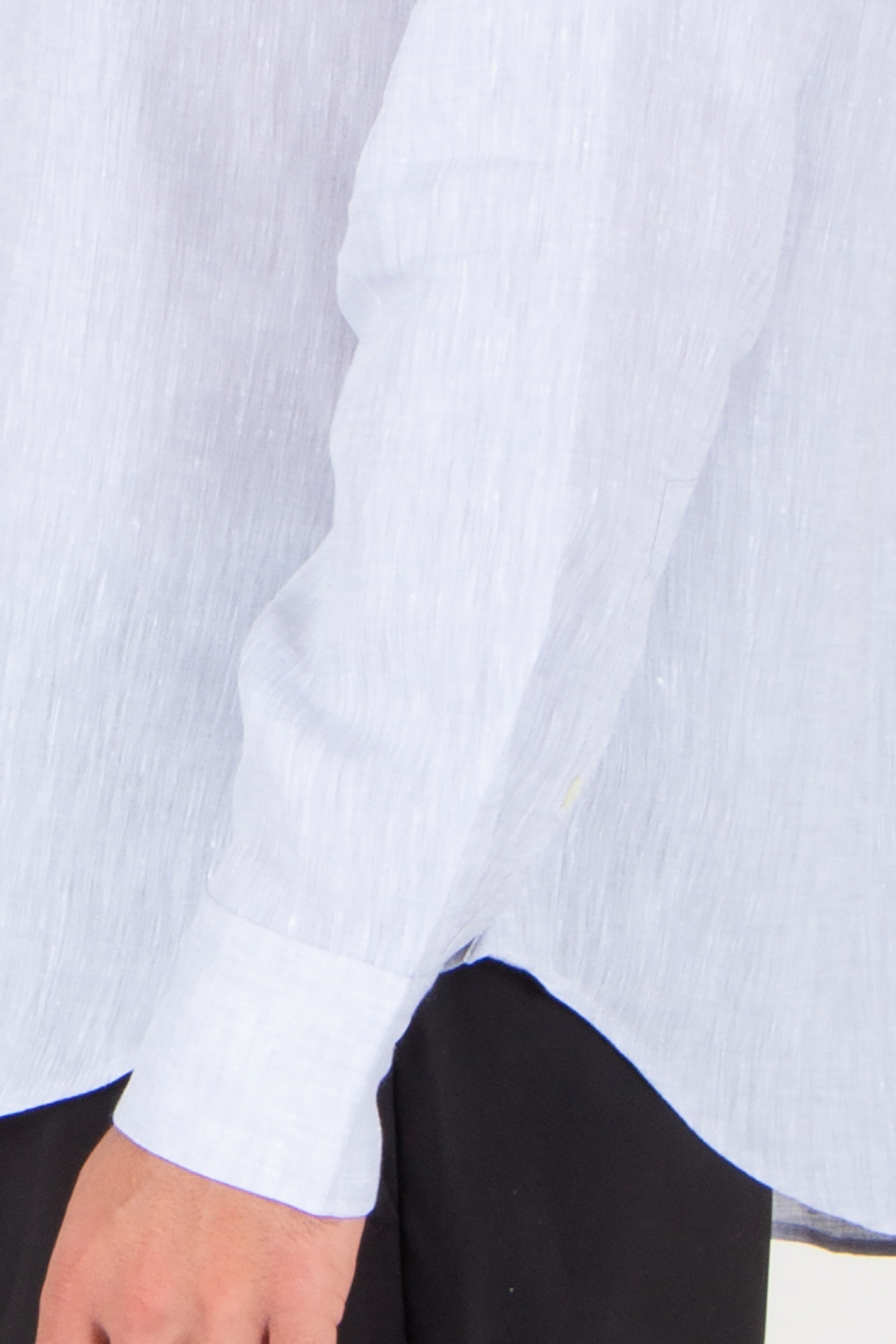 VAN LAACK Tailored Fit Linen Shark Collar Shirt