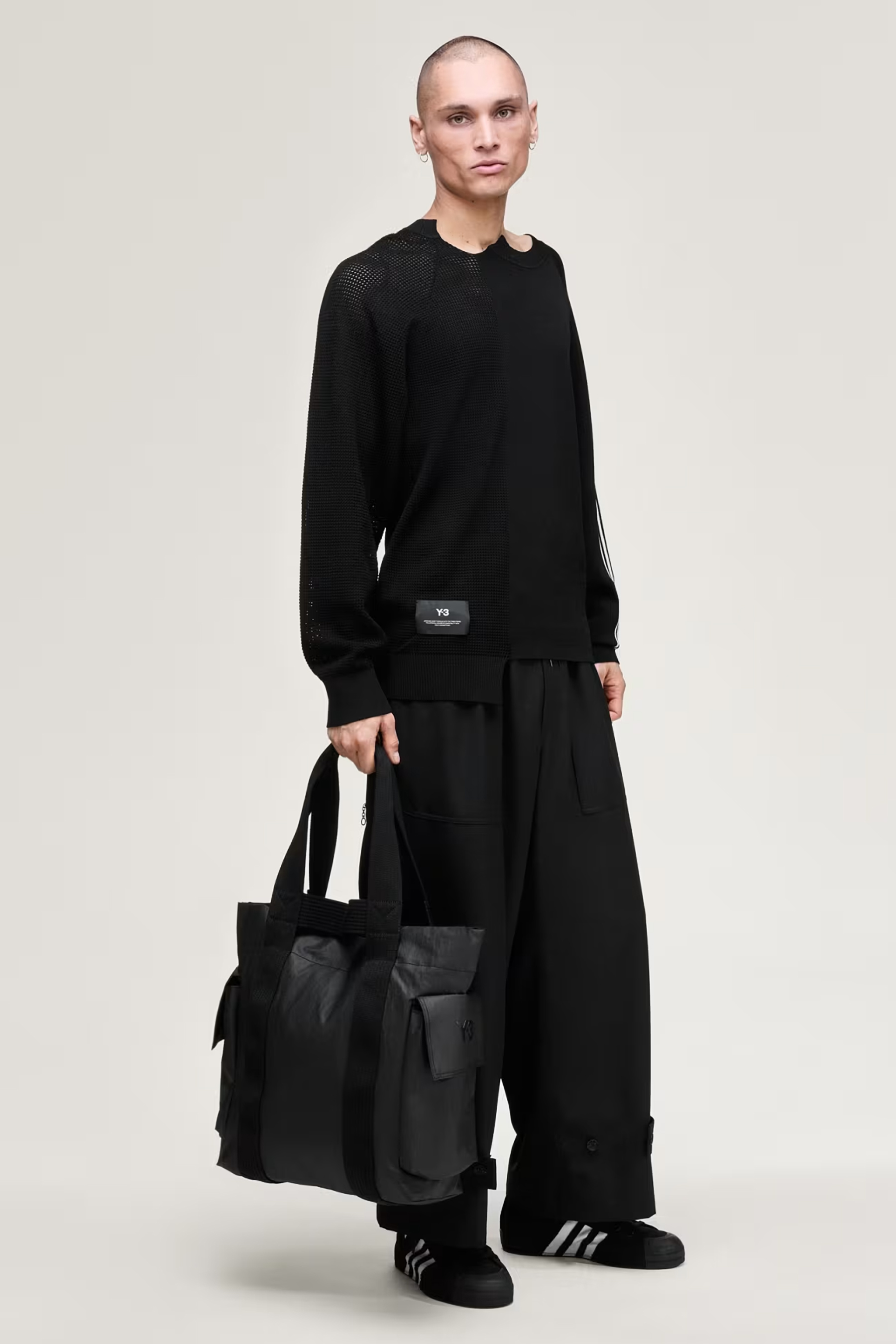 Langarm, Tasche, Mantel, Person, Stehend