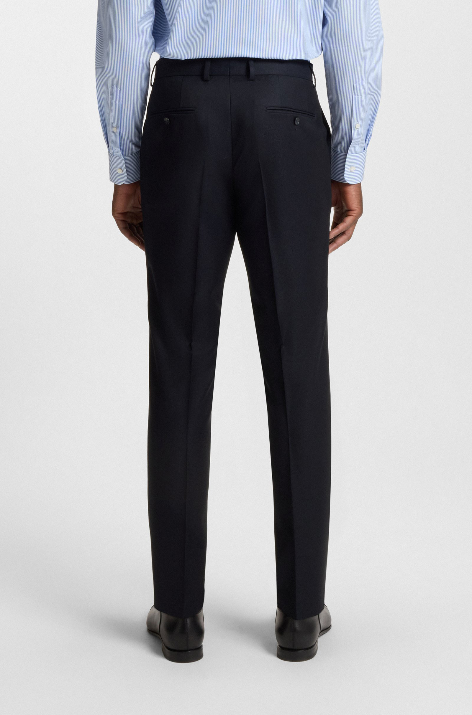 BECKHAM X BOSS Slim Fit Virgin Wool Suit Bekleidung, Hosen, Jeans