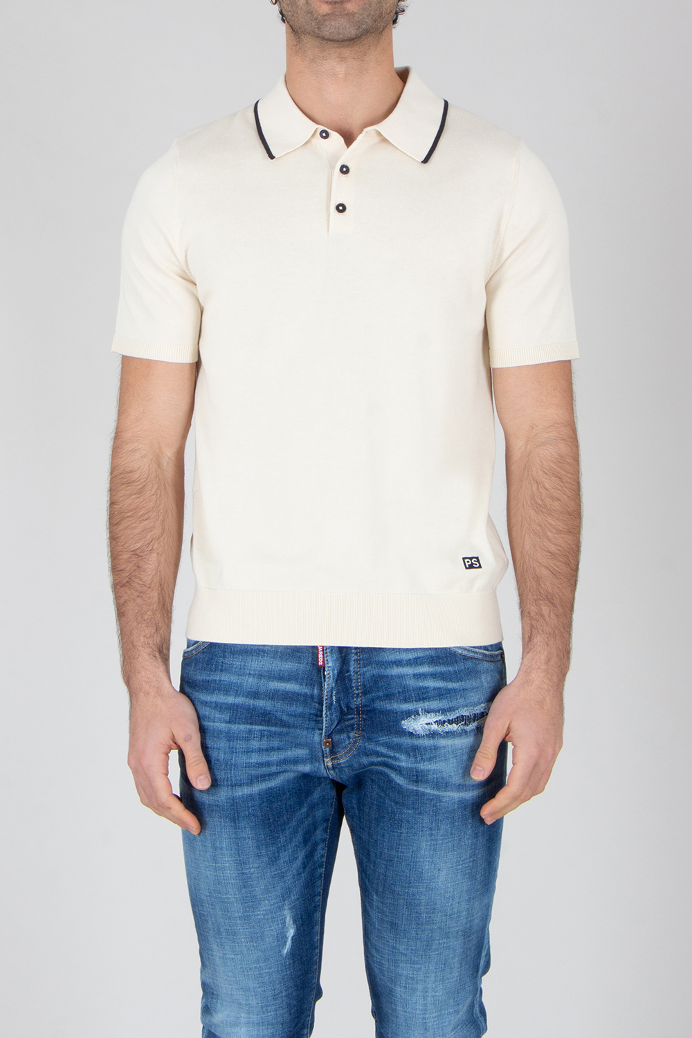 PAUL SMITH Regular Fit Organic Cotton Short-Sleeve Knit Polo