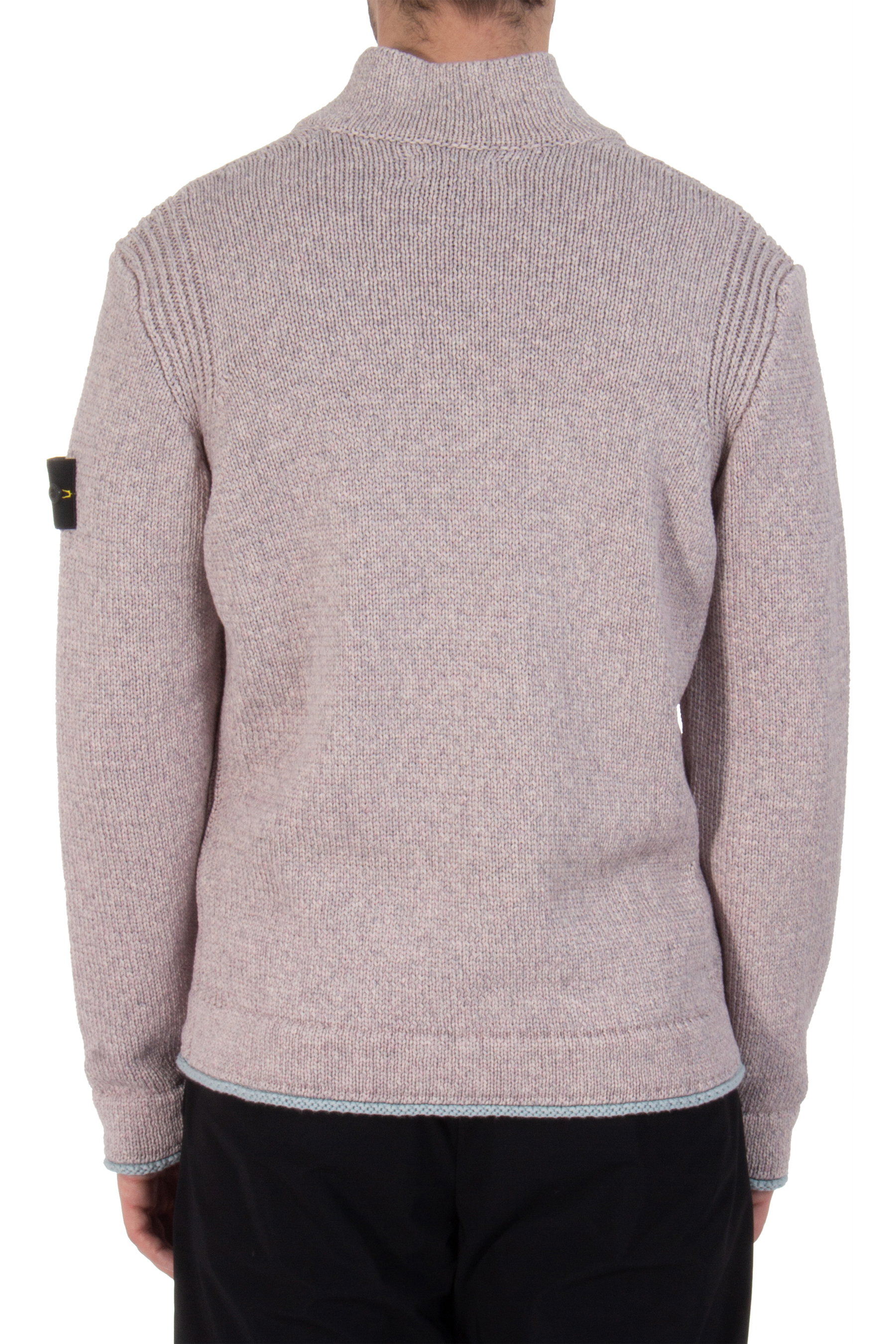 STONE ISLAND Spray-Coloured Cotton Half Zip Sweater STONE ISLAND Spray-Coloured Cotton Half Zip Sweater