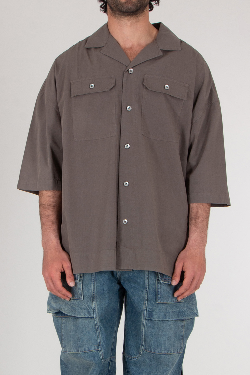 RICK OWENS DRKSHDW Oversized Organic Ripstop Cotton Shirt Magnum Tommy