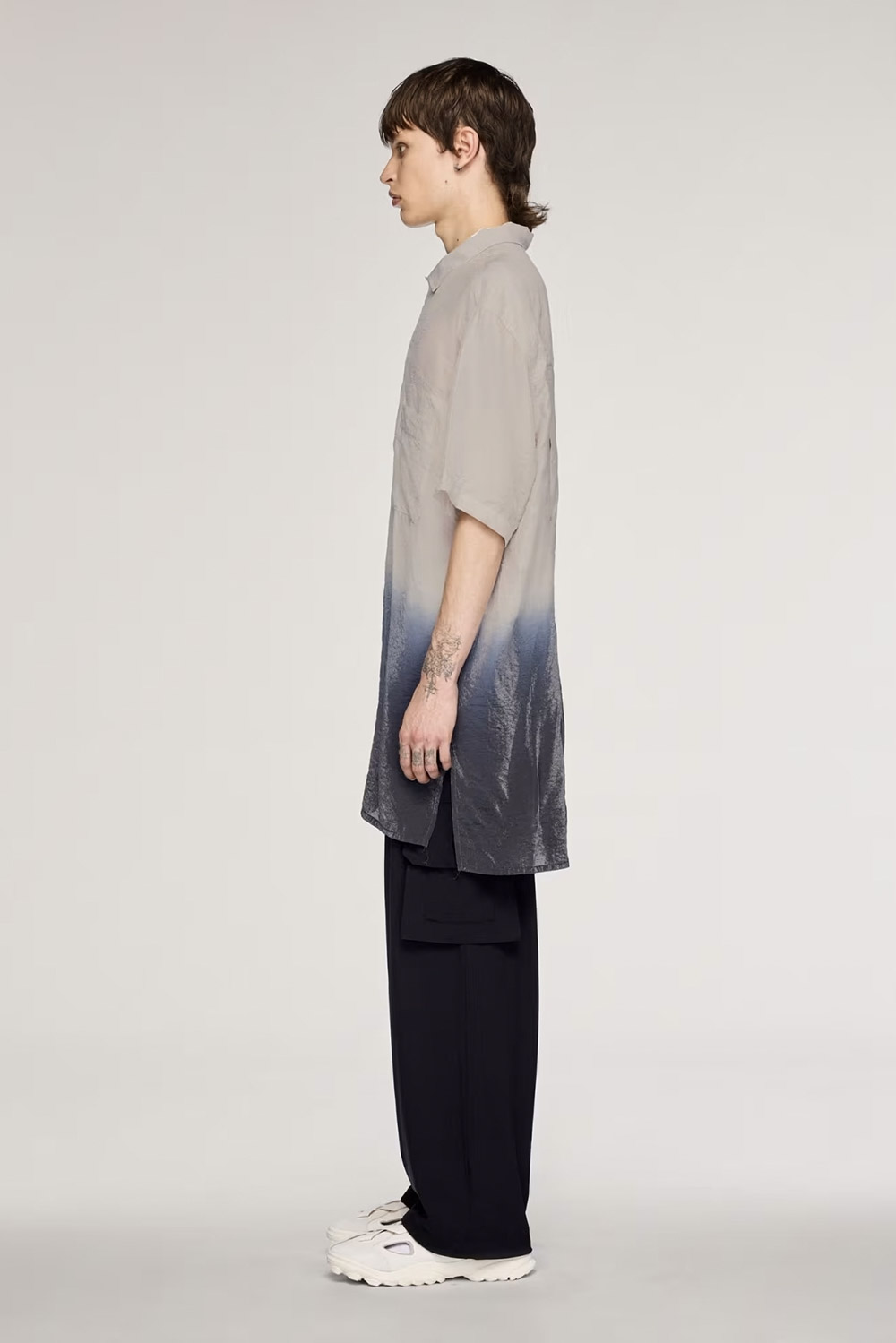 Y-3 Oversized Dip Dye Short Sleeve Shirt