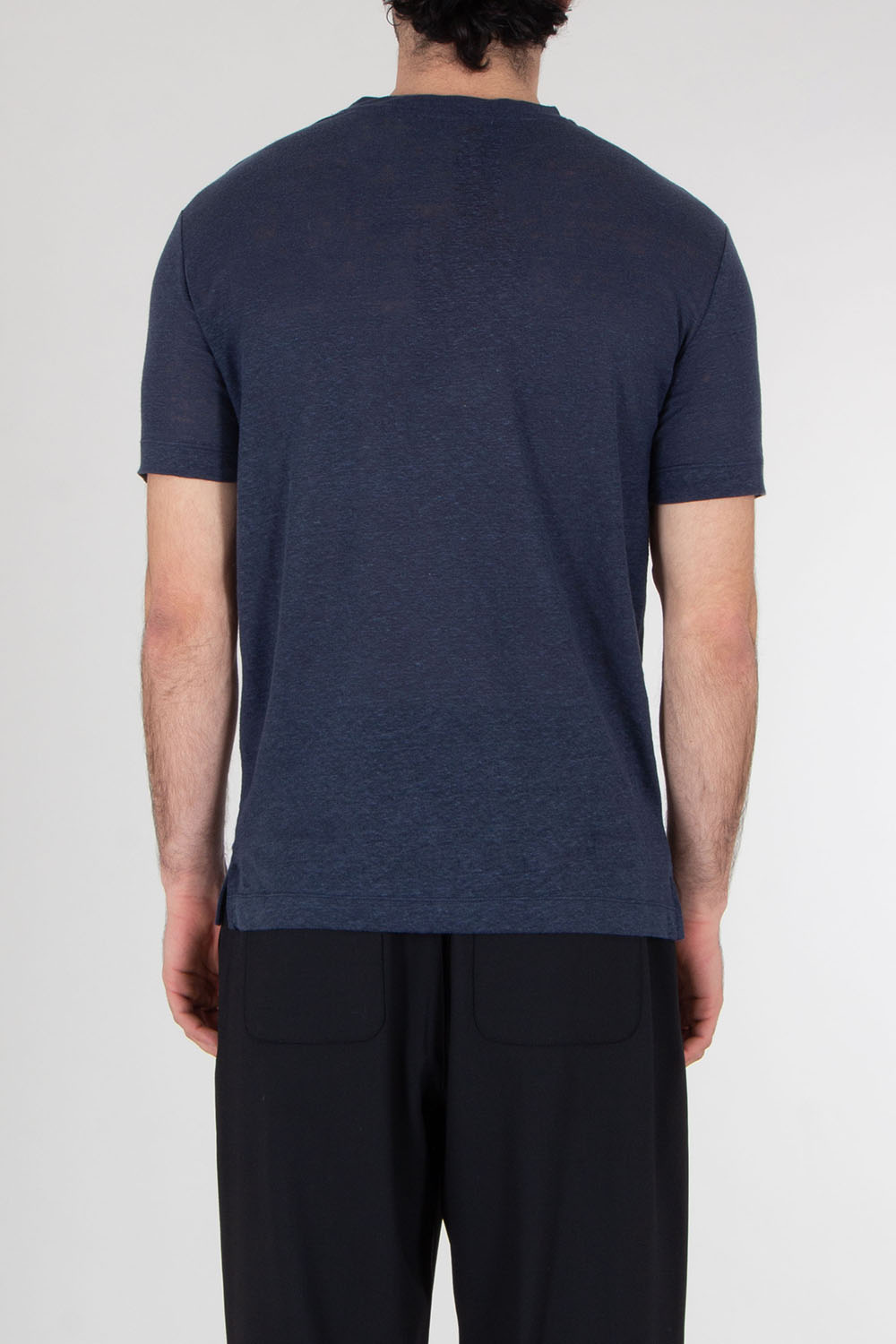AURÉLIEN Slim Fit Linen Jersey T-Shirt
