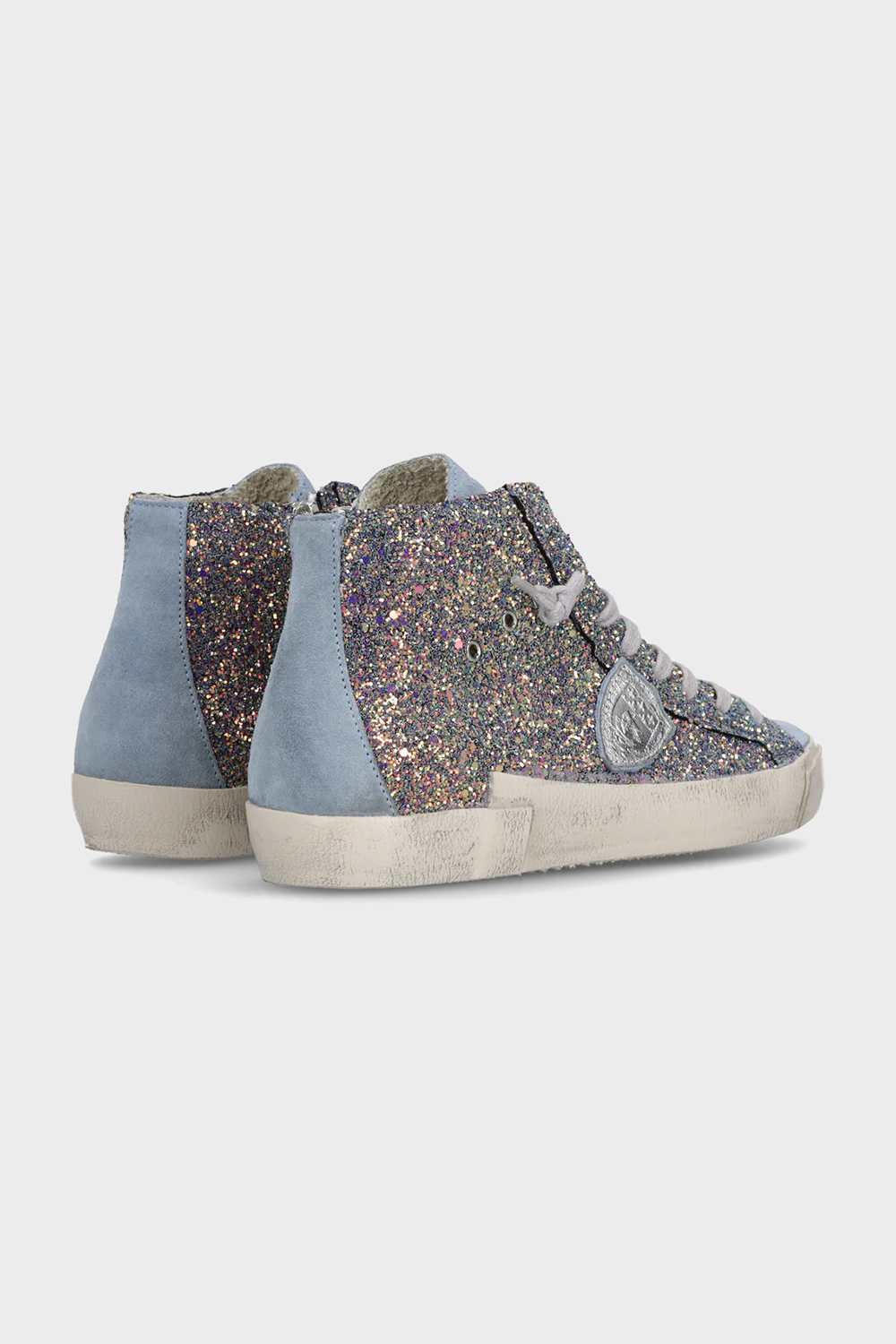 PHILIPPE MODEL Glitter High-Top-Sneakers Prsx 