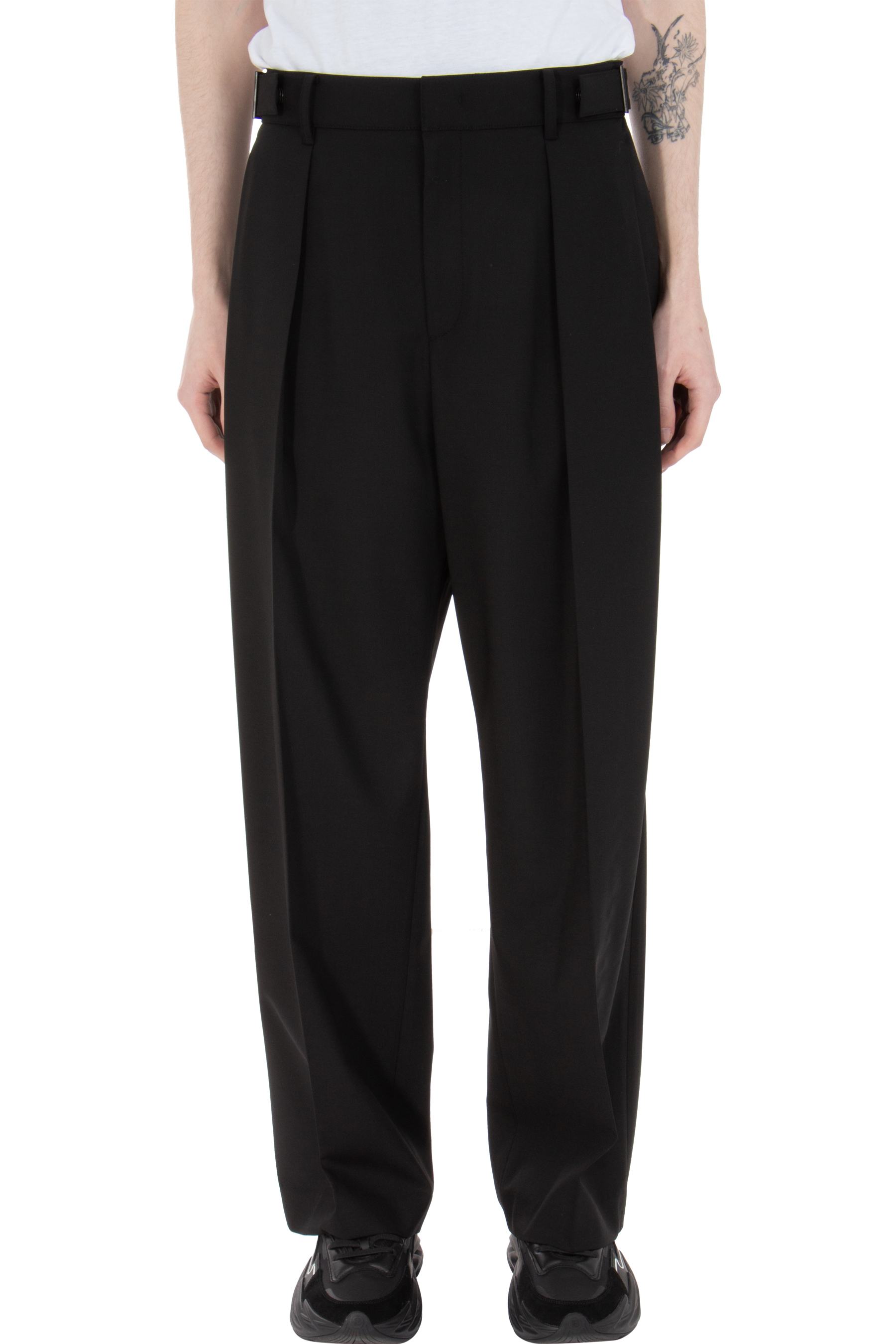 JUUN.J Pleated Wool Blend Pants 