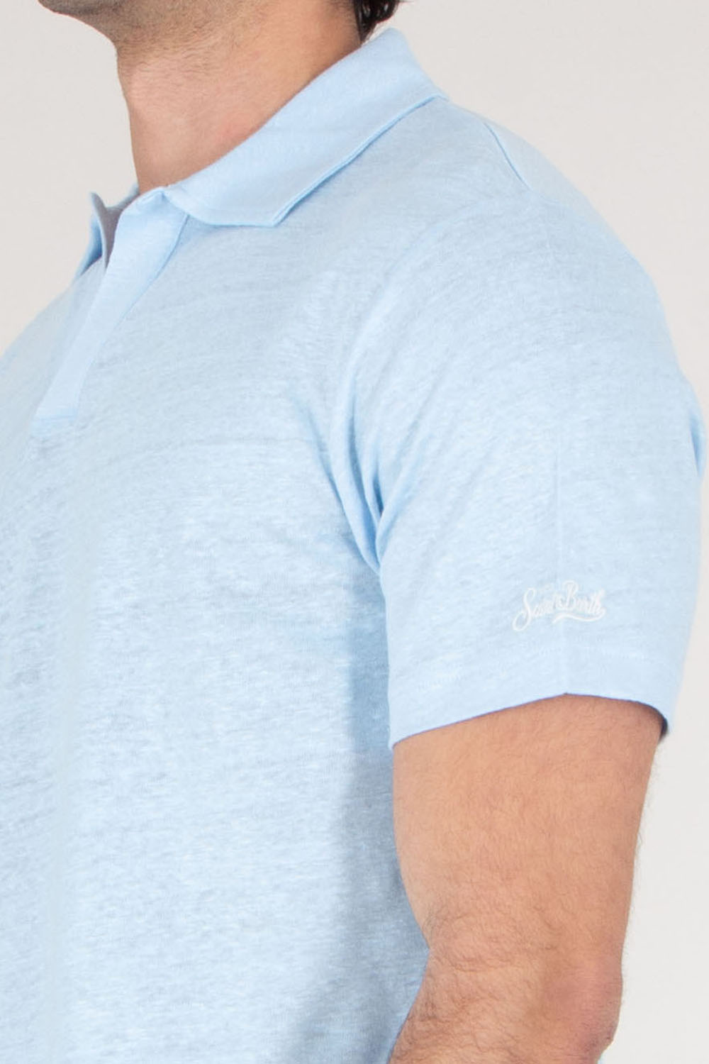 MC 2 SAINT BARTH Linen Jersey Polo Shirt Fraser