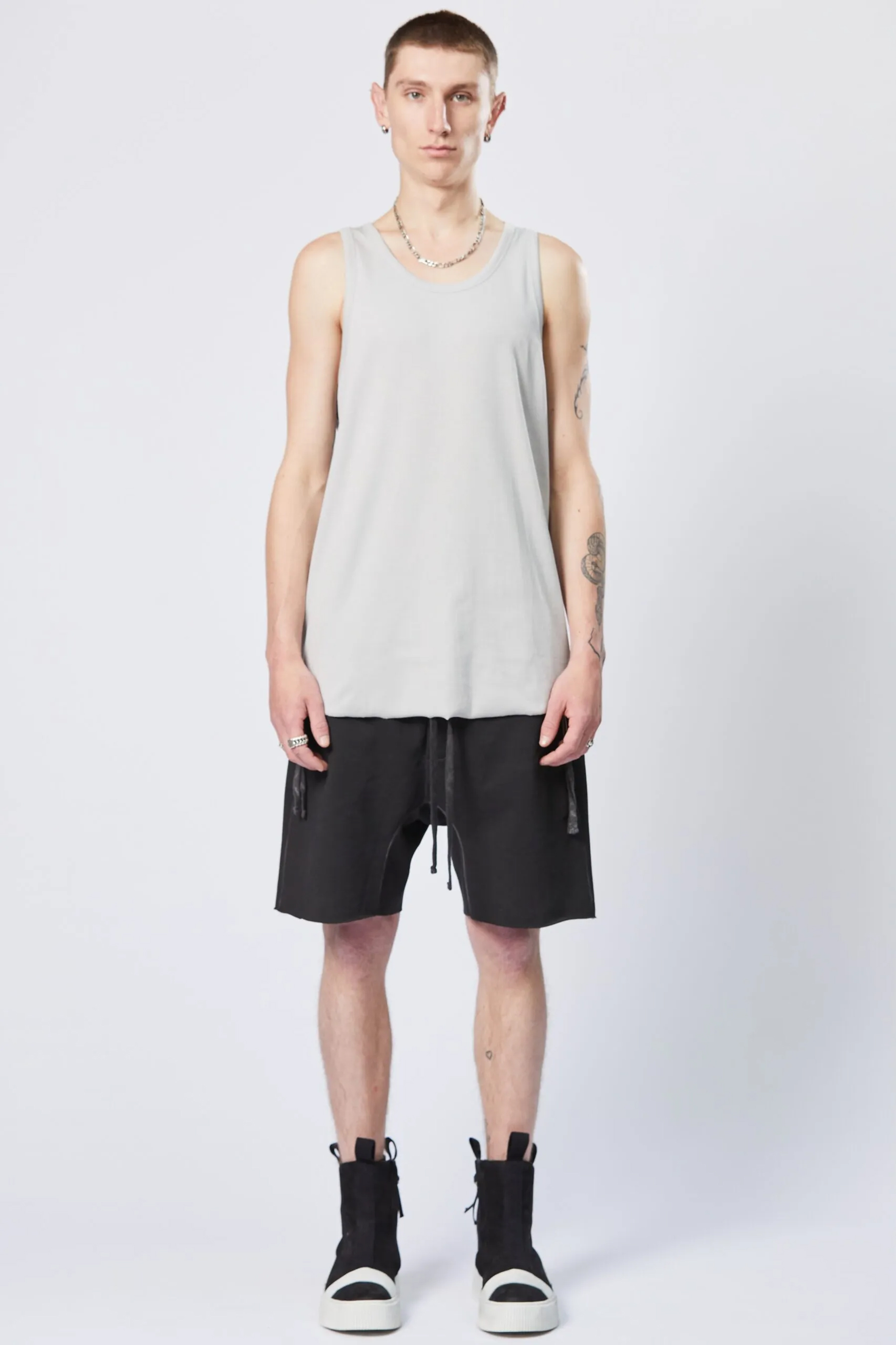 THOM KROM Fine Rib Cotton Stretch Tank Top THOM KROM Fine Rib Cotton Stretch Tank Top
