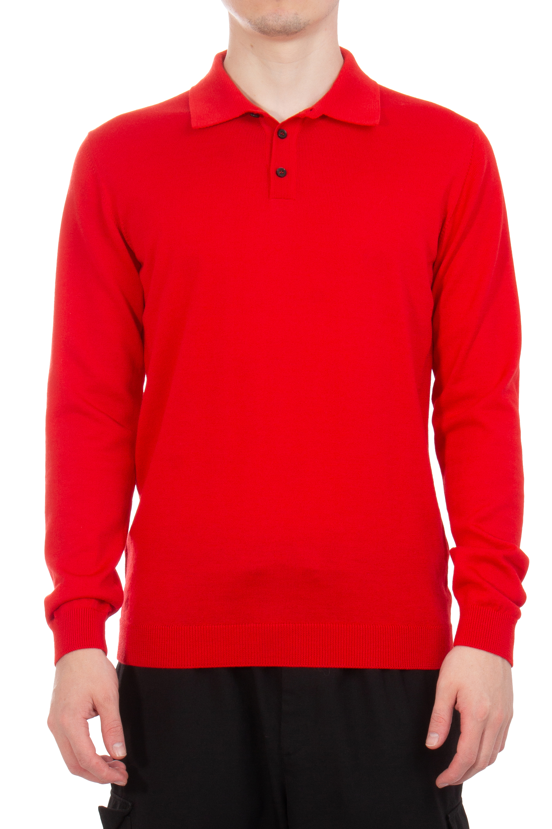 ROBERTO COLLINA Wool Knit Polo