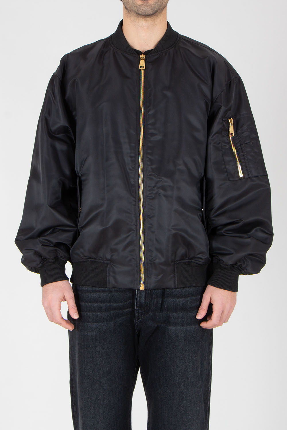 BALMAIN Relaxed Fit Embroidered Nylon Bomber Jacket