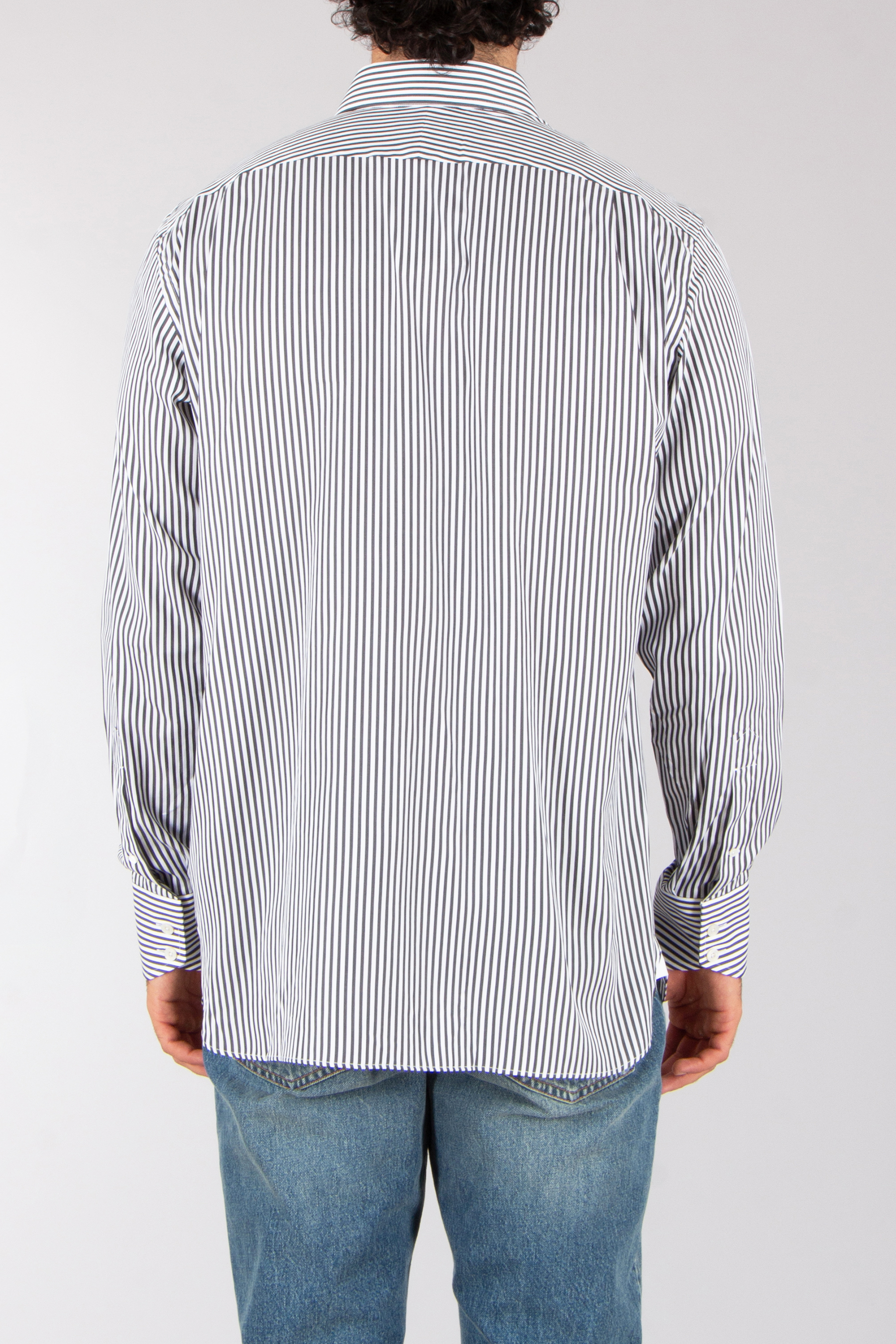 TOM FORD Classic Fit Striped Cotton-Silk Blend Business Shirt Langarm, Hemd, Ärmel, Kleid, Hemd, Jeans
