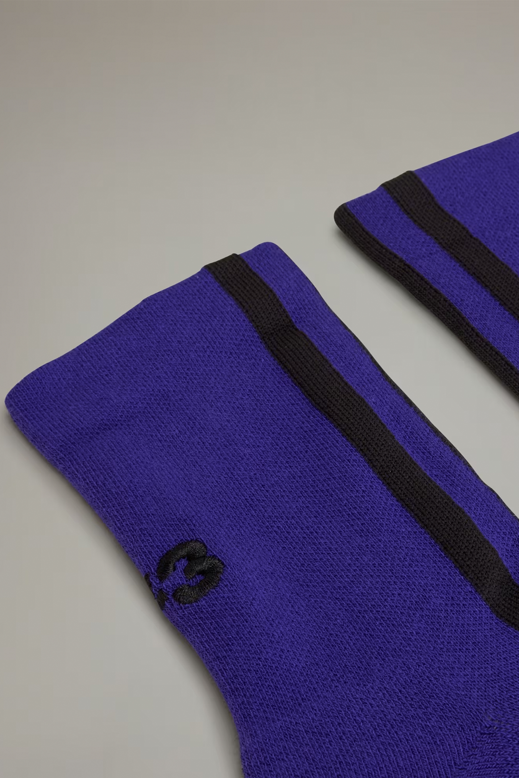 Y-3 Striped Cotton Blend Stretch Socks Y-3 Striped Cotton Blend Stretch Socks